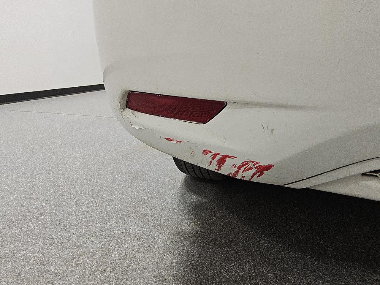 2014 Honda Civic Lx White vin: 19XFB2F52EE216420 Damage: Rear Bumper, Previous Repair, Substandard Repair