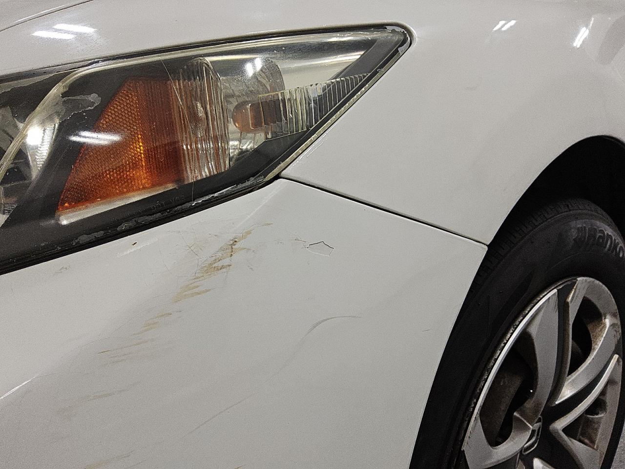 2014 Honda Civic Lx White vin: 19XFB2F52EE216420 Damage: Front Bumper, Previous Repair, Substandard Repair