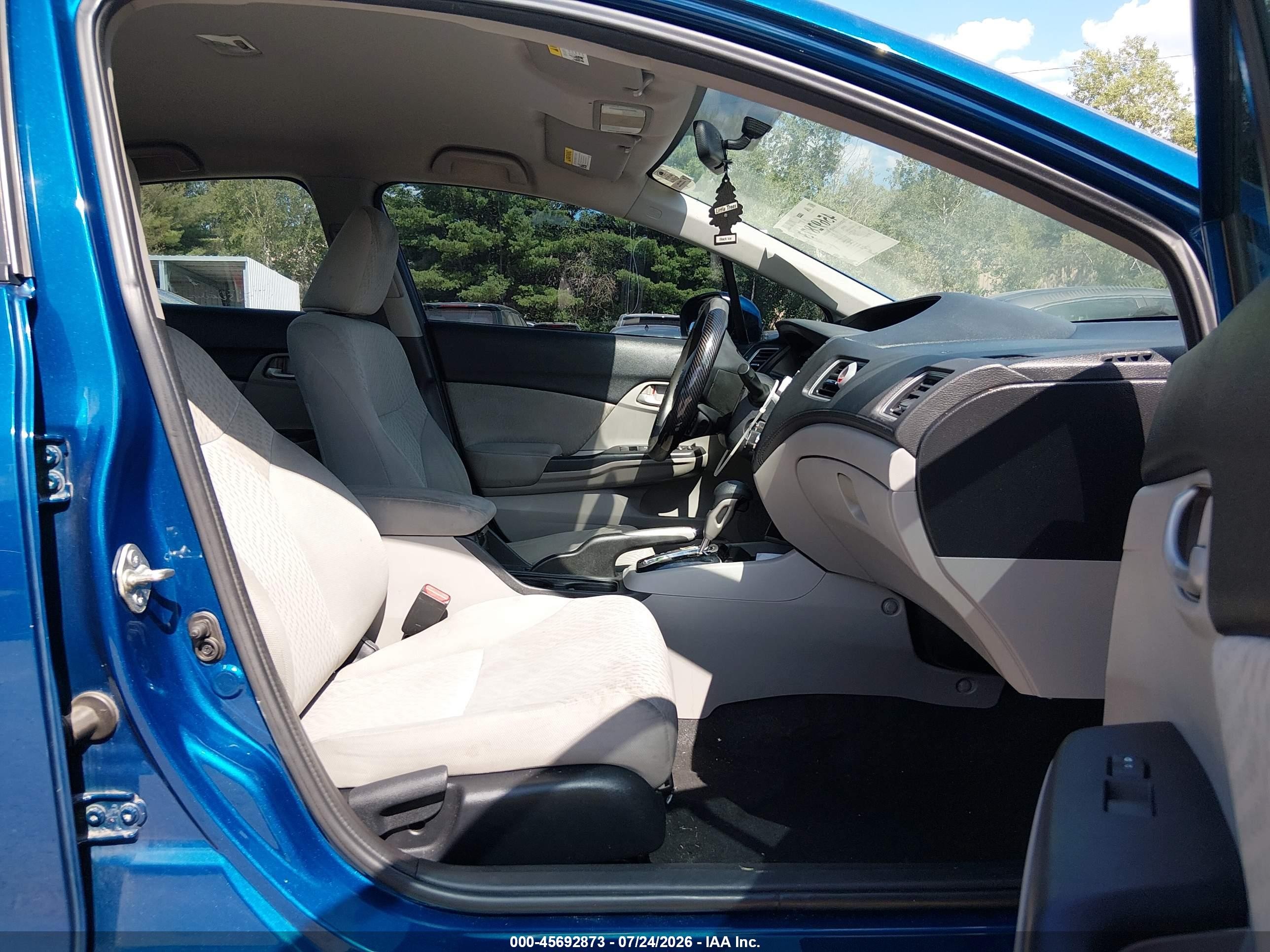 2014 Honda Civic Lx Blue vin: 19XFB2F52EE216658
