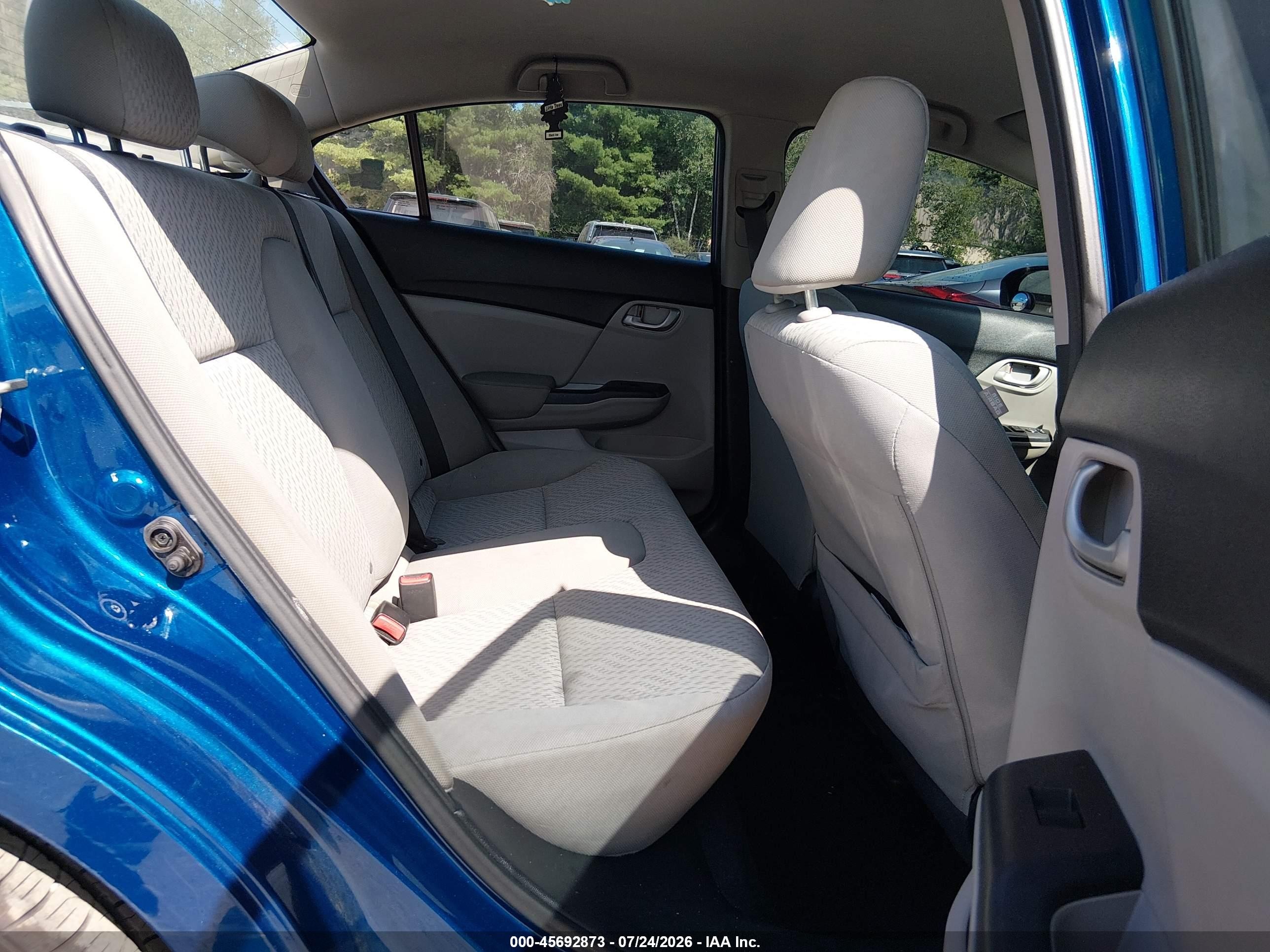 2014 Honda Civic Lx Blue vin: 19XFB2F52EE216658