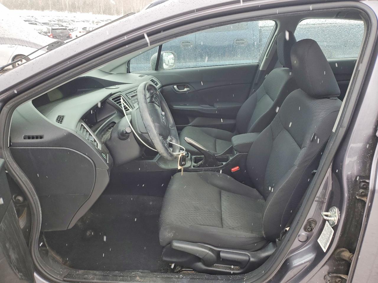 2014 Honda Civic Lx Gray vin: 19XFB2F52EE254178