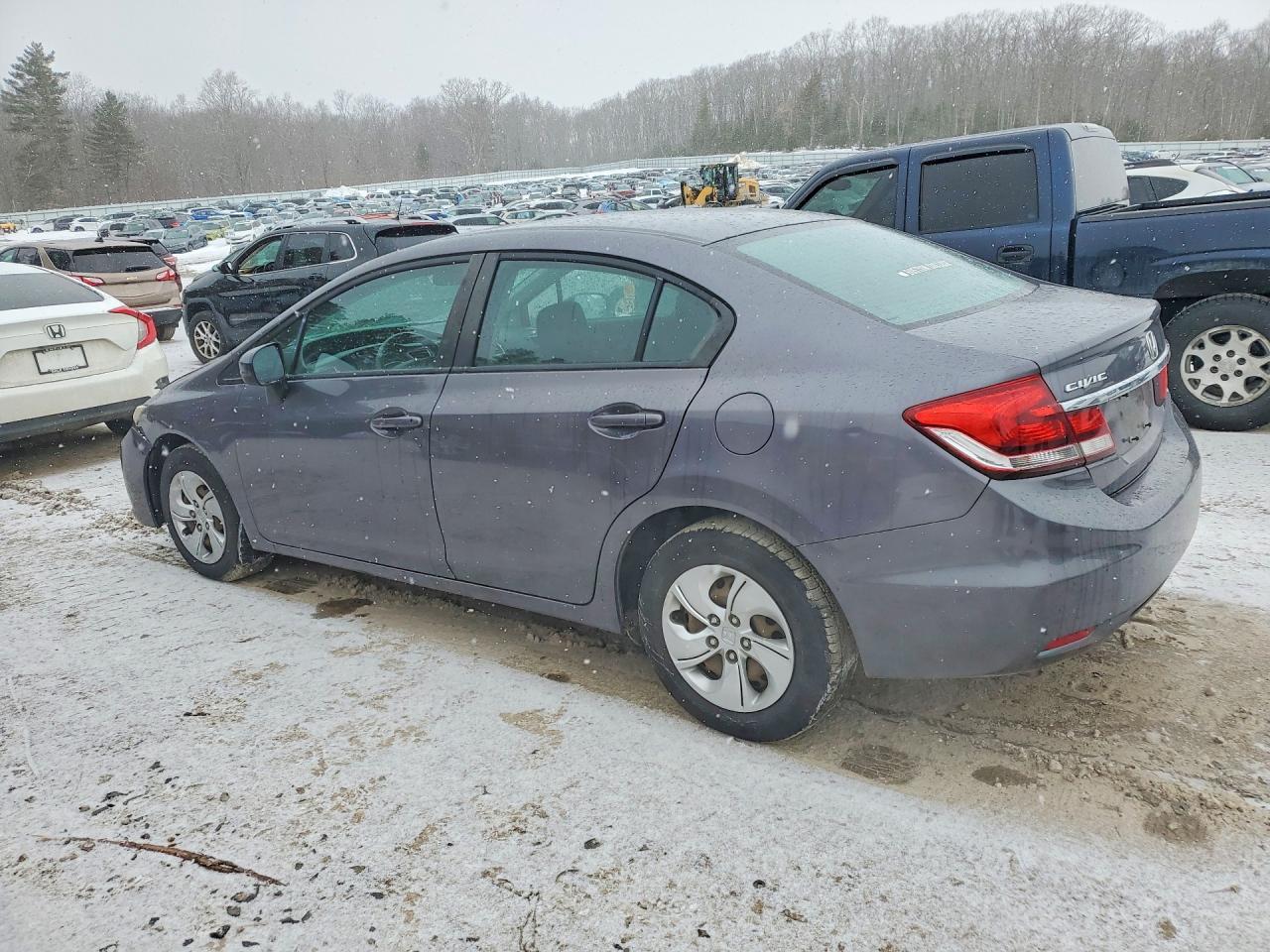 2014 Honda Civic Lx Gray vin: 19XFB2F52EE254178