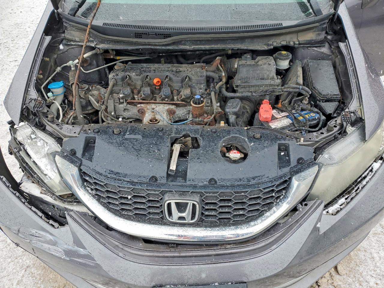 2014 Honda Civic Lx Gray vin: 19XFB2F52EE254178