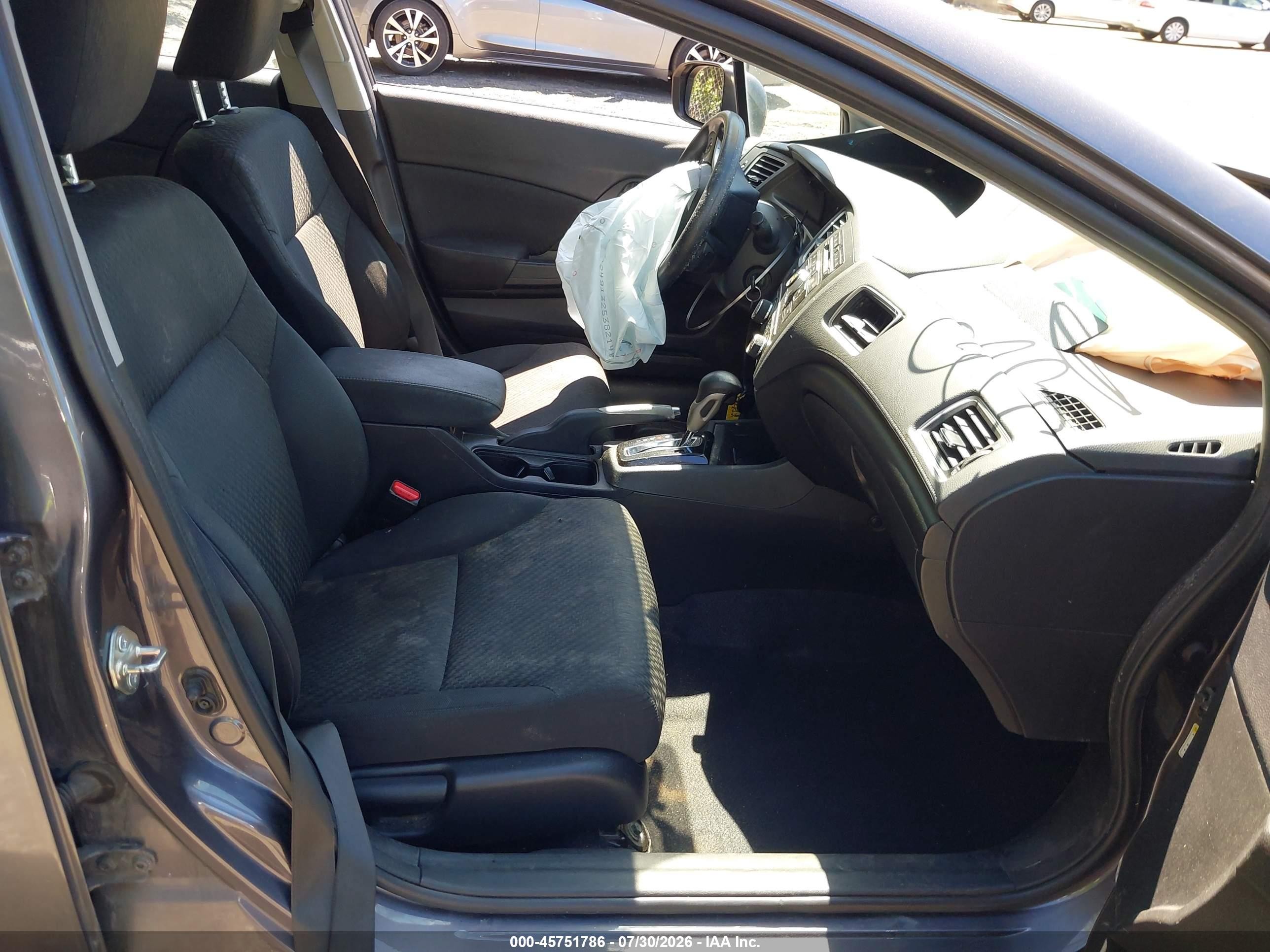 2014 Honda Civic Lx Gray vin: 19XFB2F52EE258375
