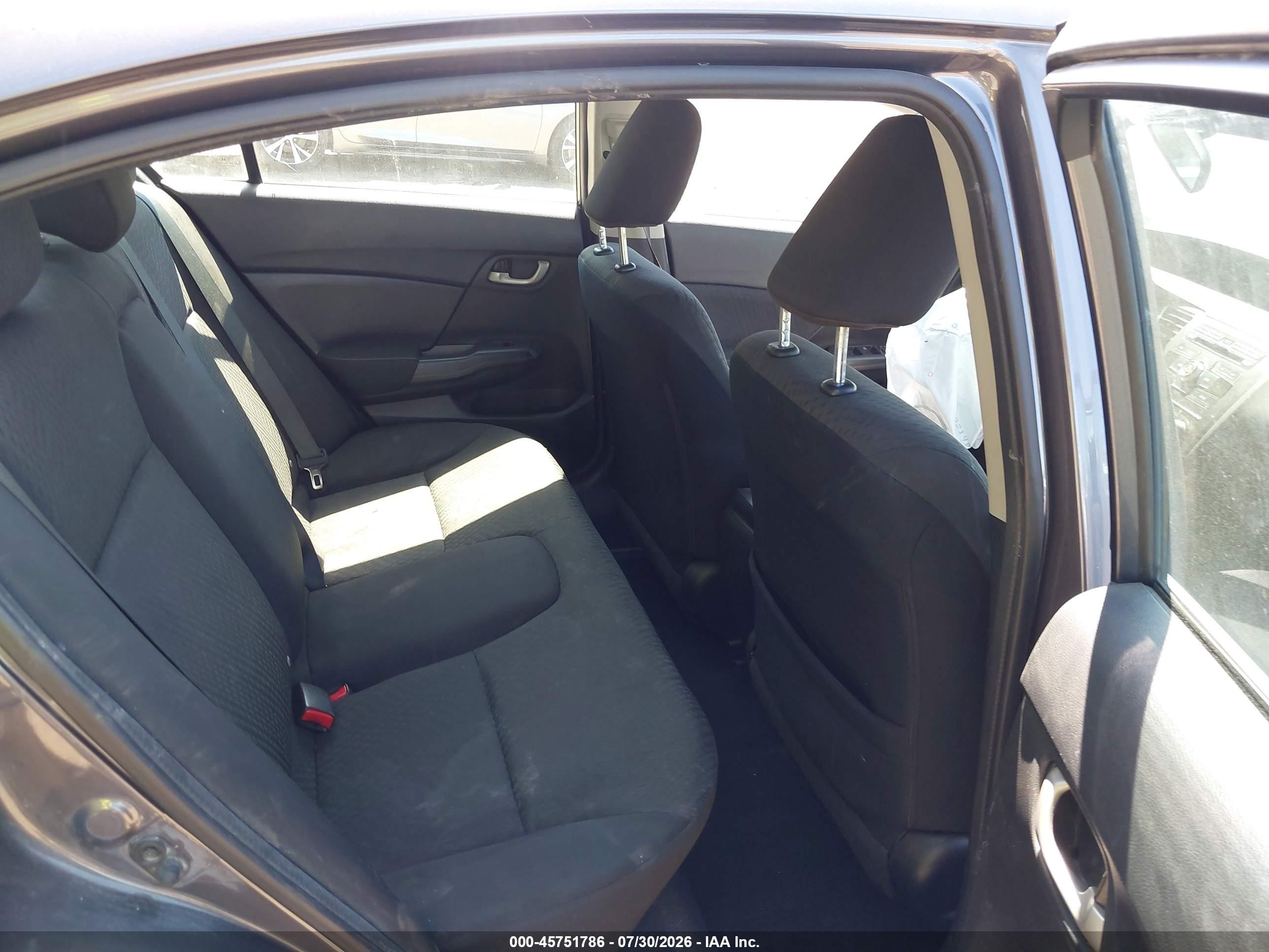 2014 Honda Civic Lx Gray vin: 19XFB2F52EE258375