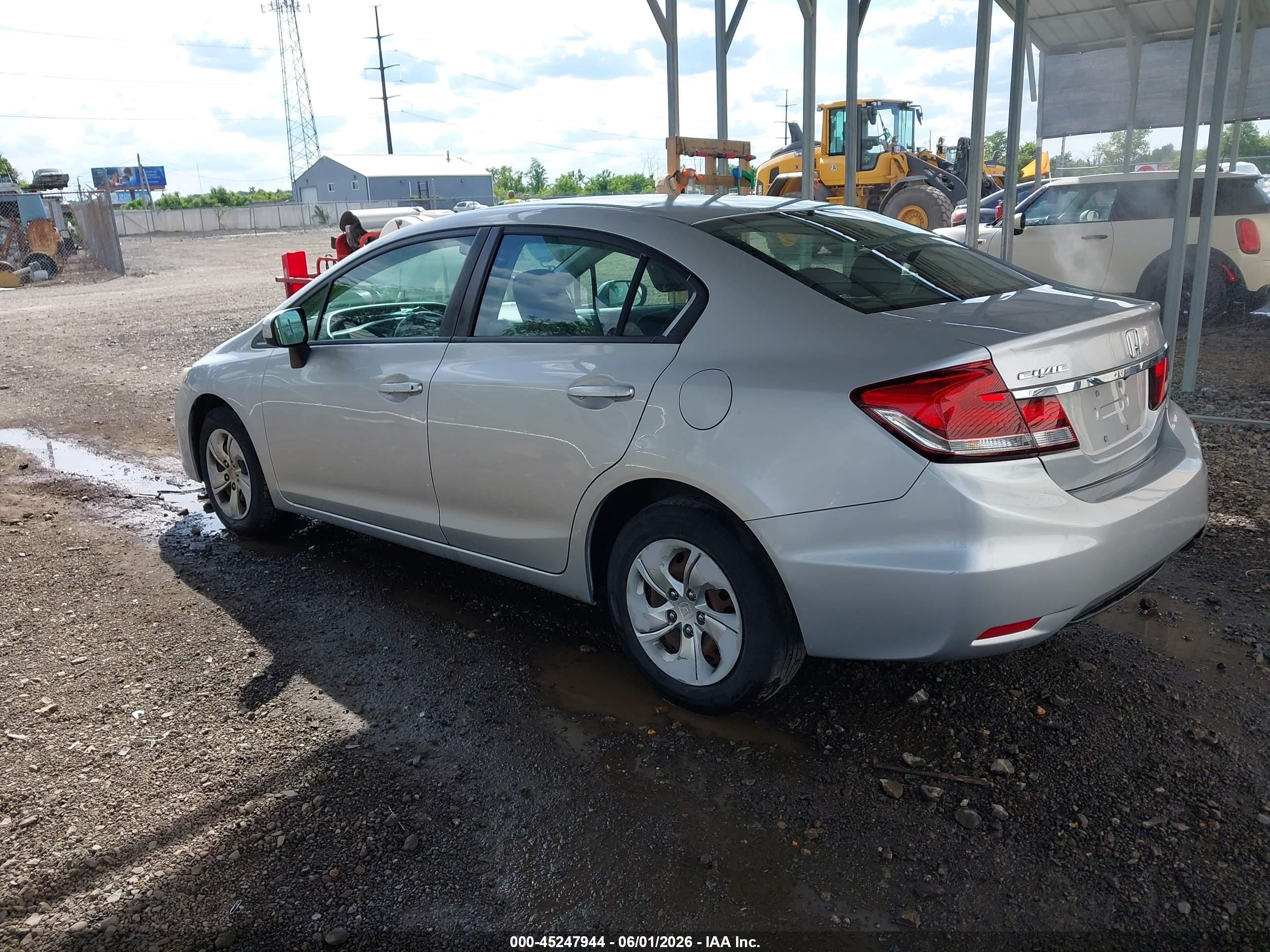 2014 Honda Civic Lx Silver vin: 19XFB2F52EE266055