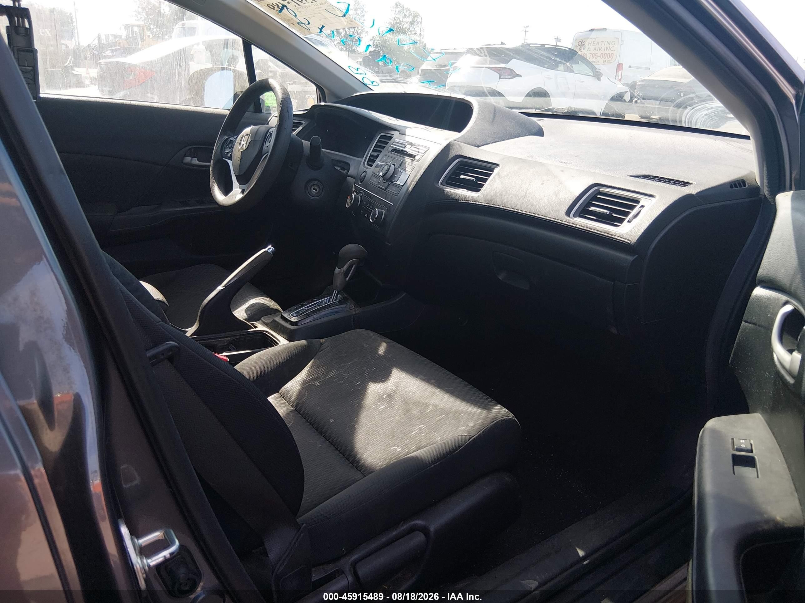 2014 Honda Civic Lx Gray vin: 19XFB2F52EE273202