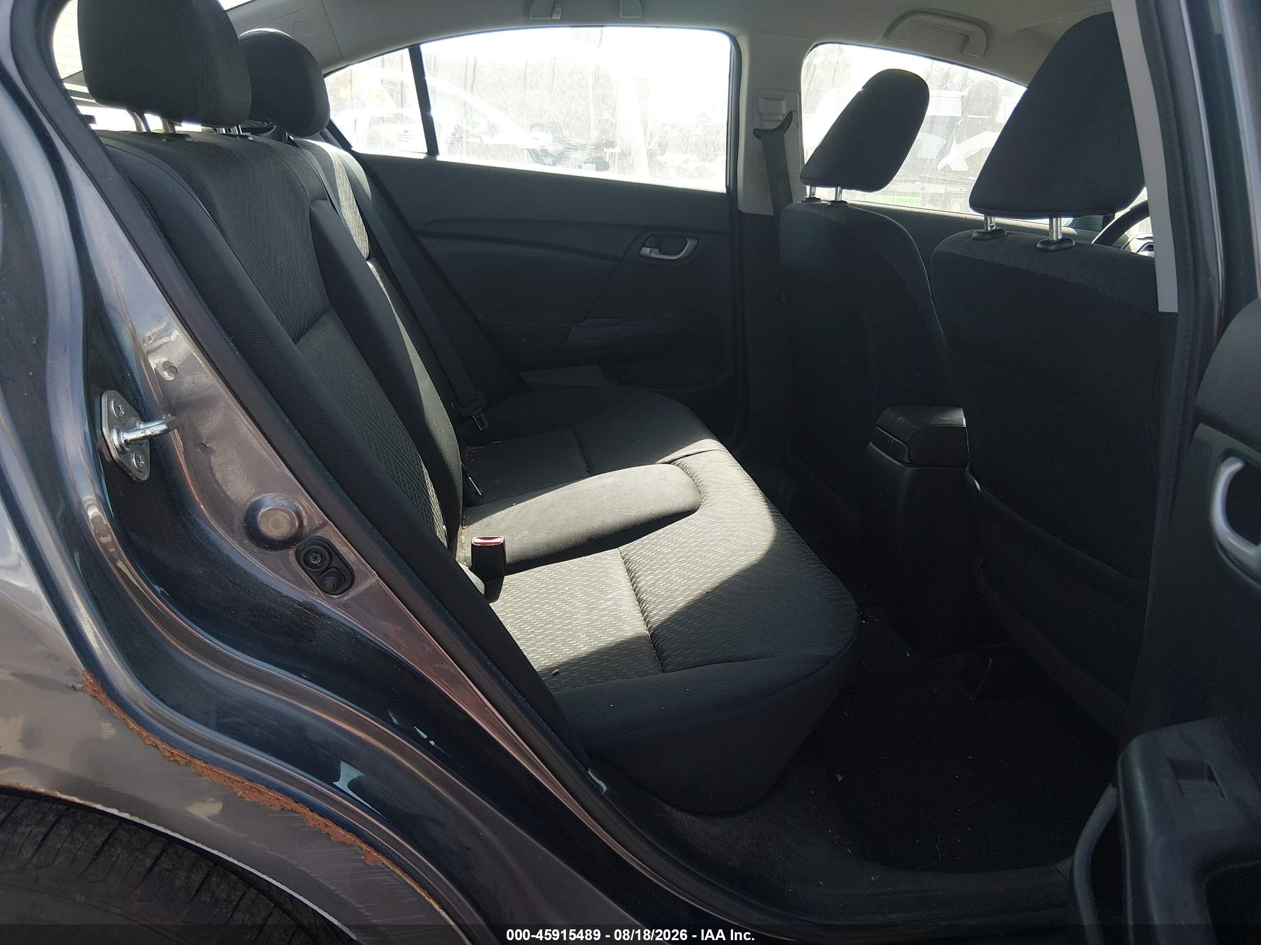 2014 Honda Civic Lx Gray vin: 19XFB2F52EE273202
