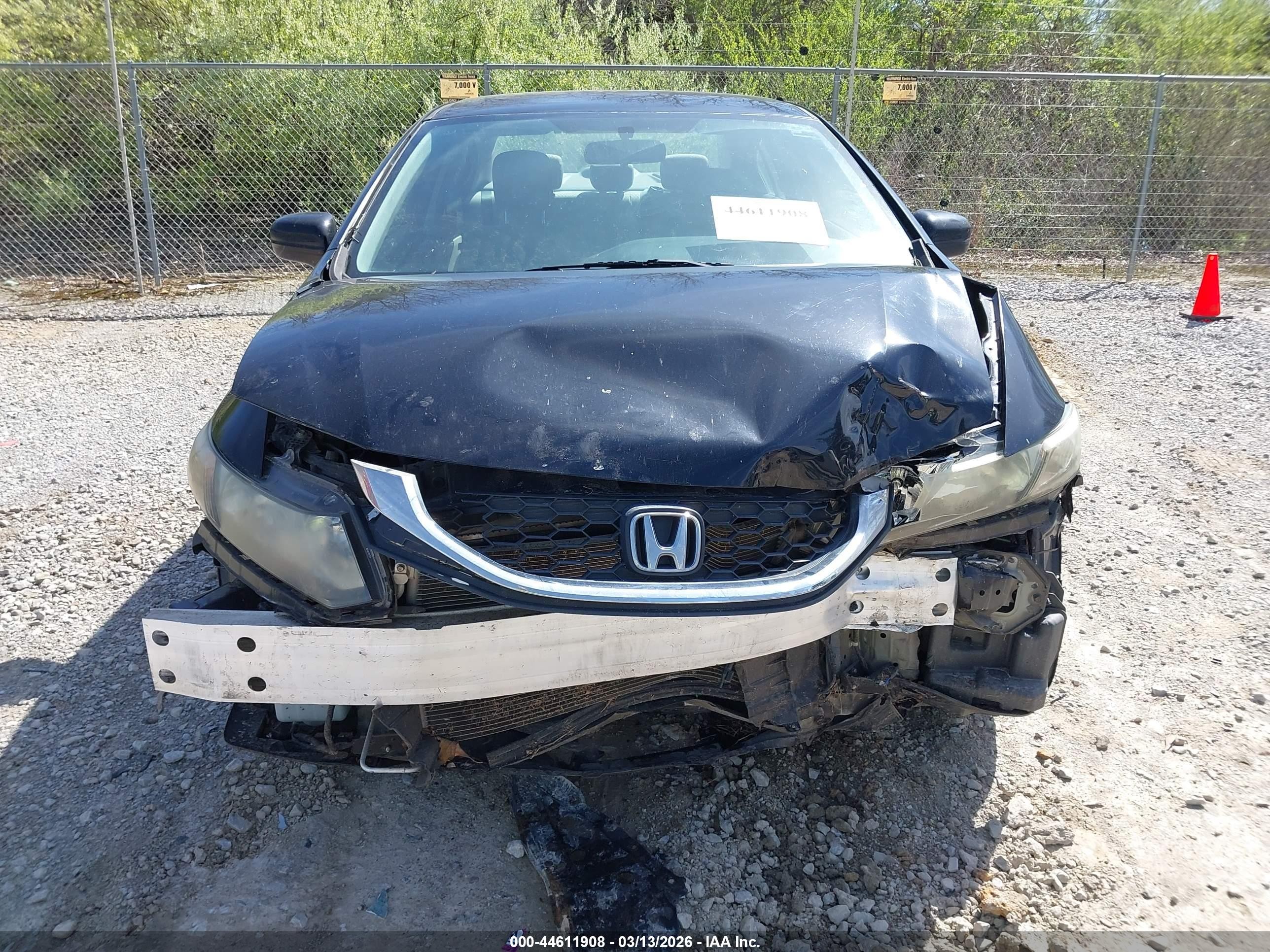 2015 Honda Civic Lx Черный vin: 19XFB2F52FE001380