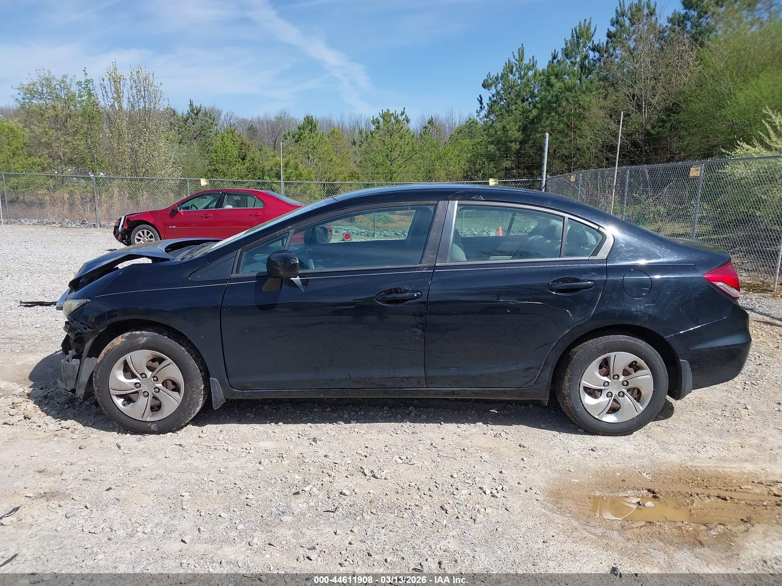 2015 Honda Civic Lx Черный vin: 19XFB2F52FE001380