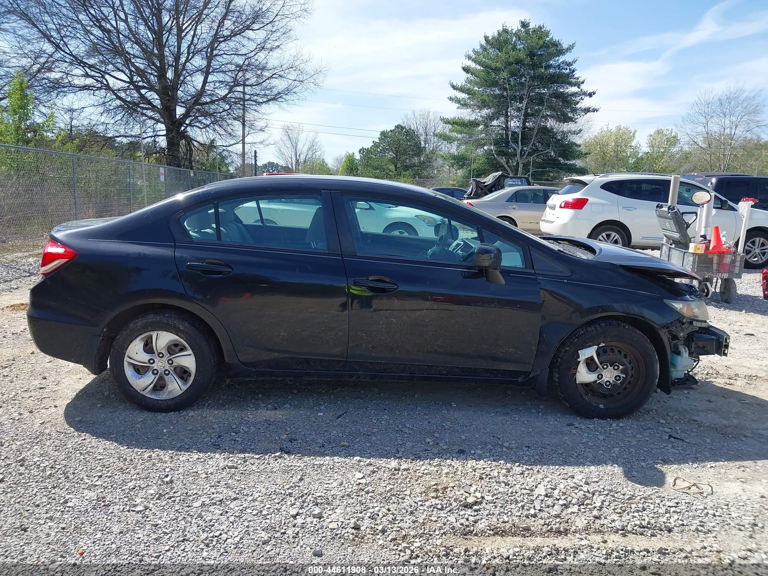 2015 Honda Civic Lx Черный vin: 19XFB2F52FE001380