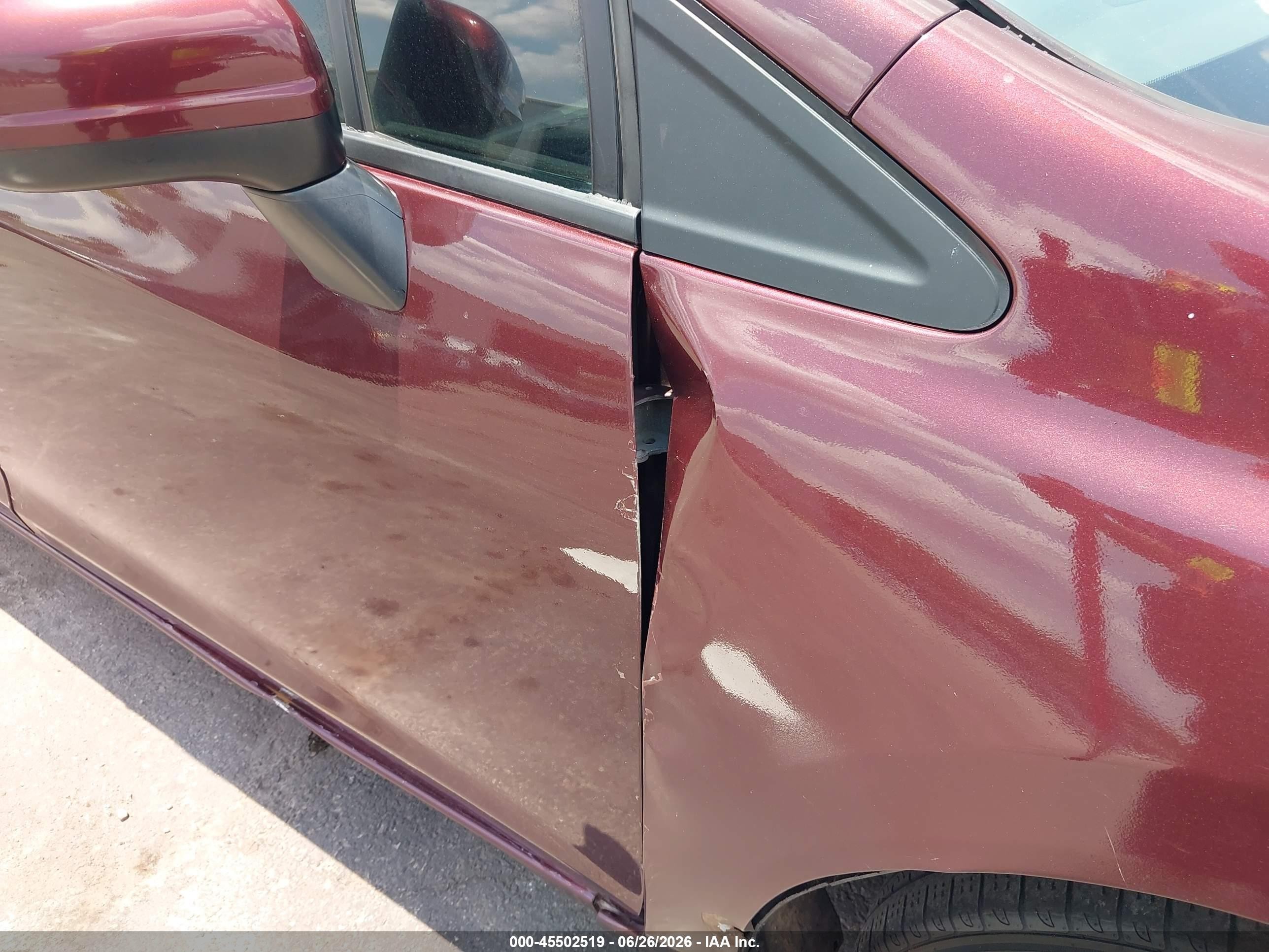 2015 Honda Civic Lx Burgundy vin: 19XFB2F52FE015442