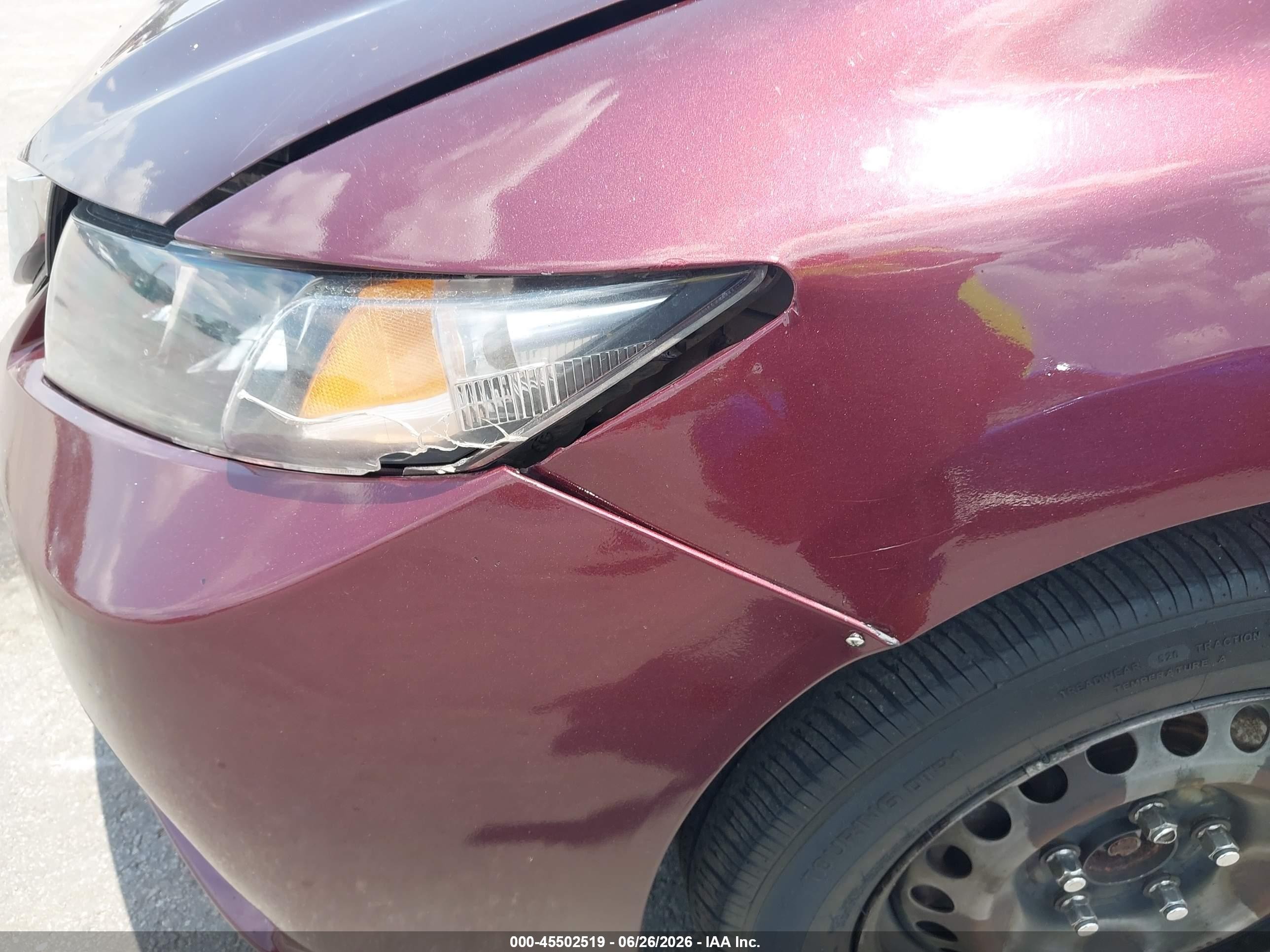 2015 Honda Civic Lx Burgundy vin: 19XFB2F52FE015442