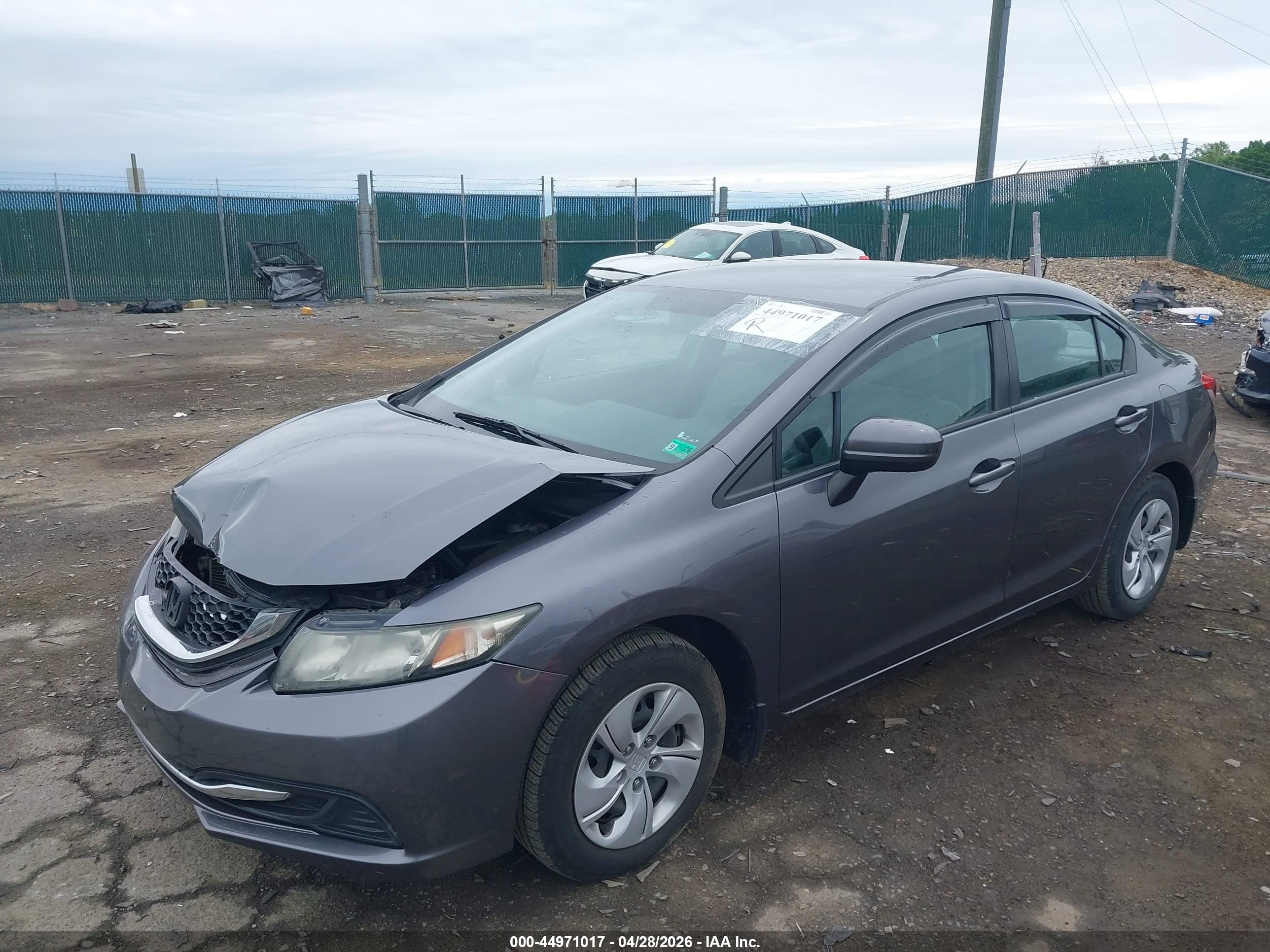 2015 Honda Civic Lx Gray vin: 19XFB2F52FE016977