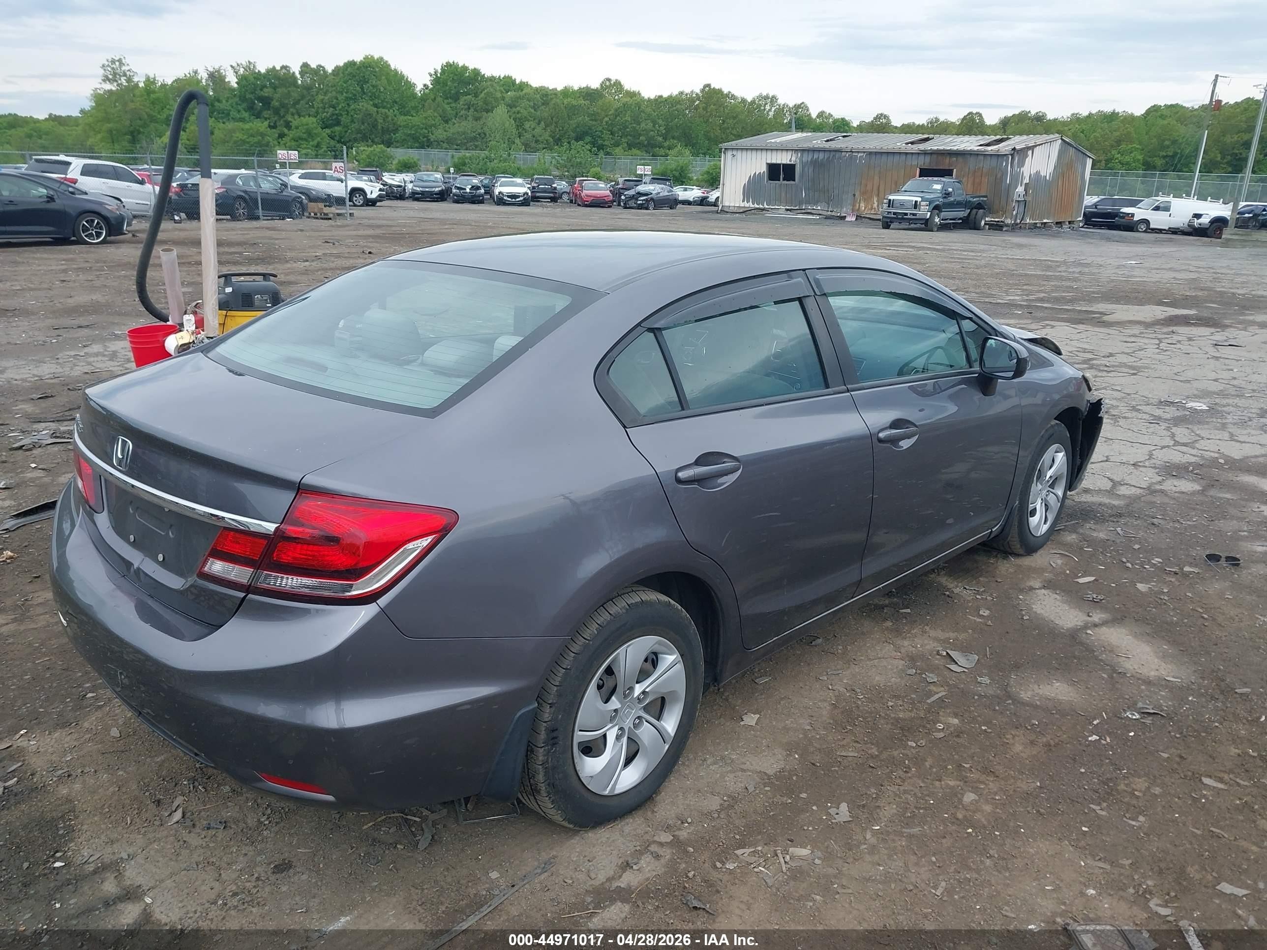 2015 Honda Civic Lx Gray vin: 19XFB2F52FE016977