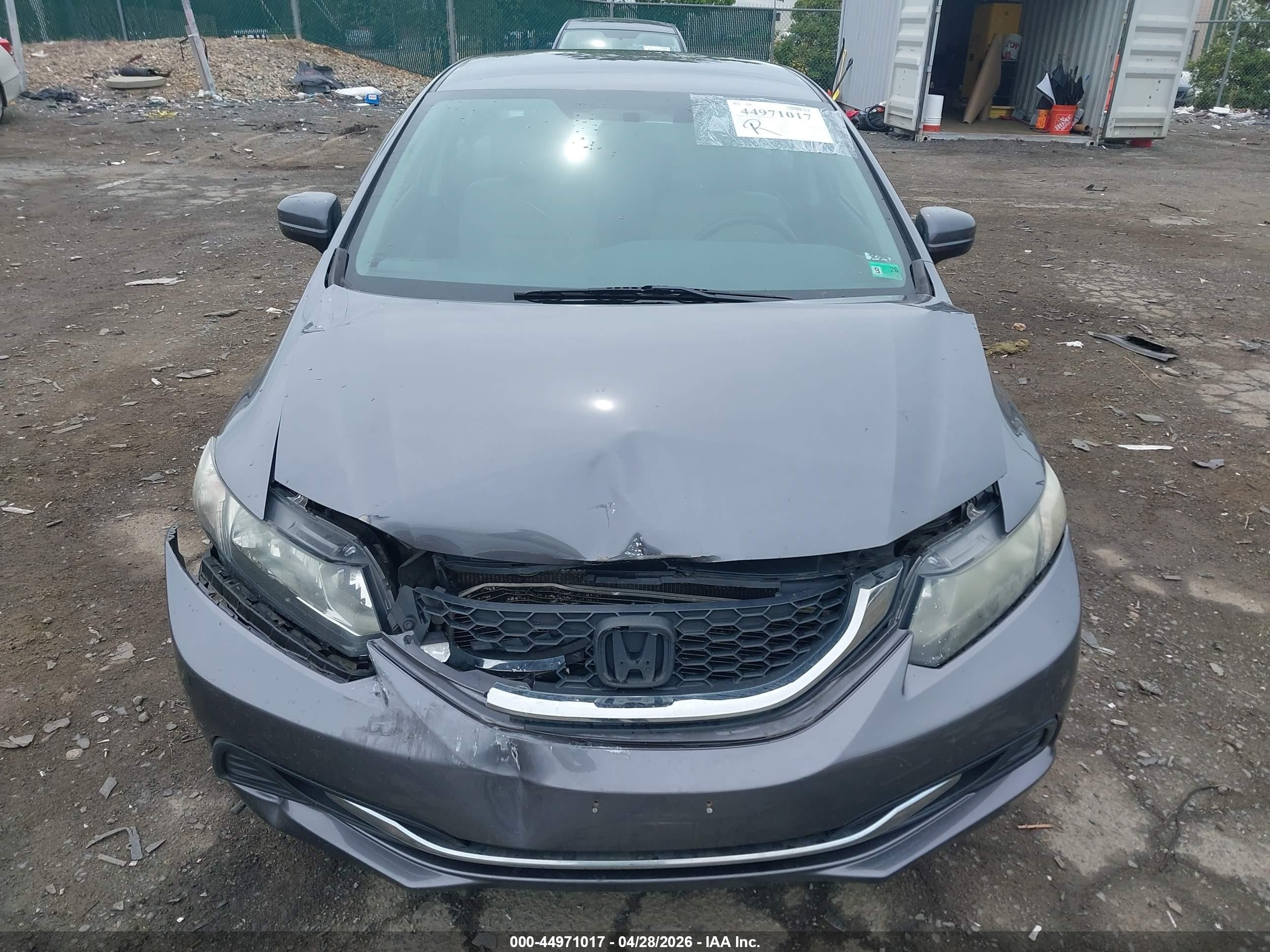 2015 Honda Civic Lx Gray vin: 19XFB2F52FE016977