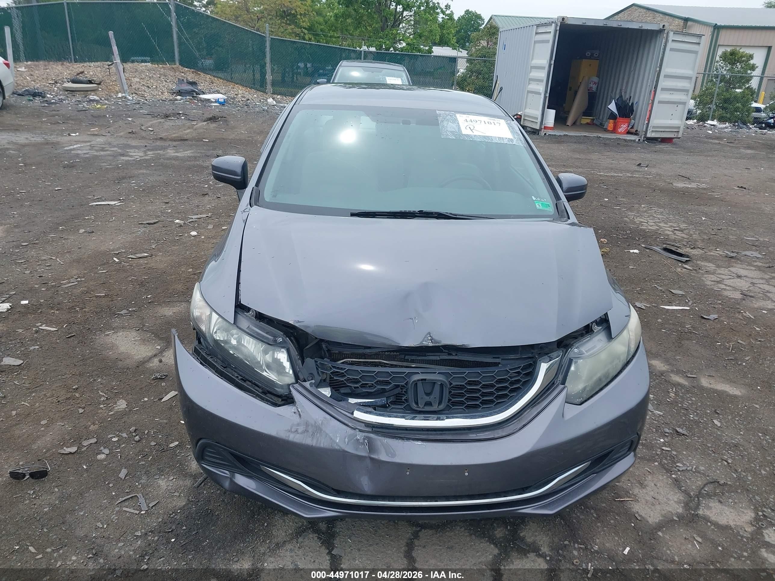 2015 Honda Civic Lx Gray vin: 19XFB2F52FE016977