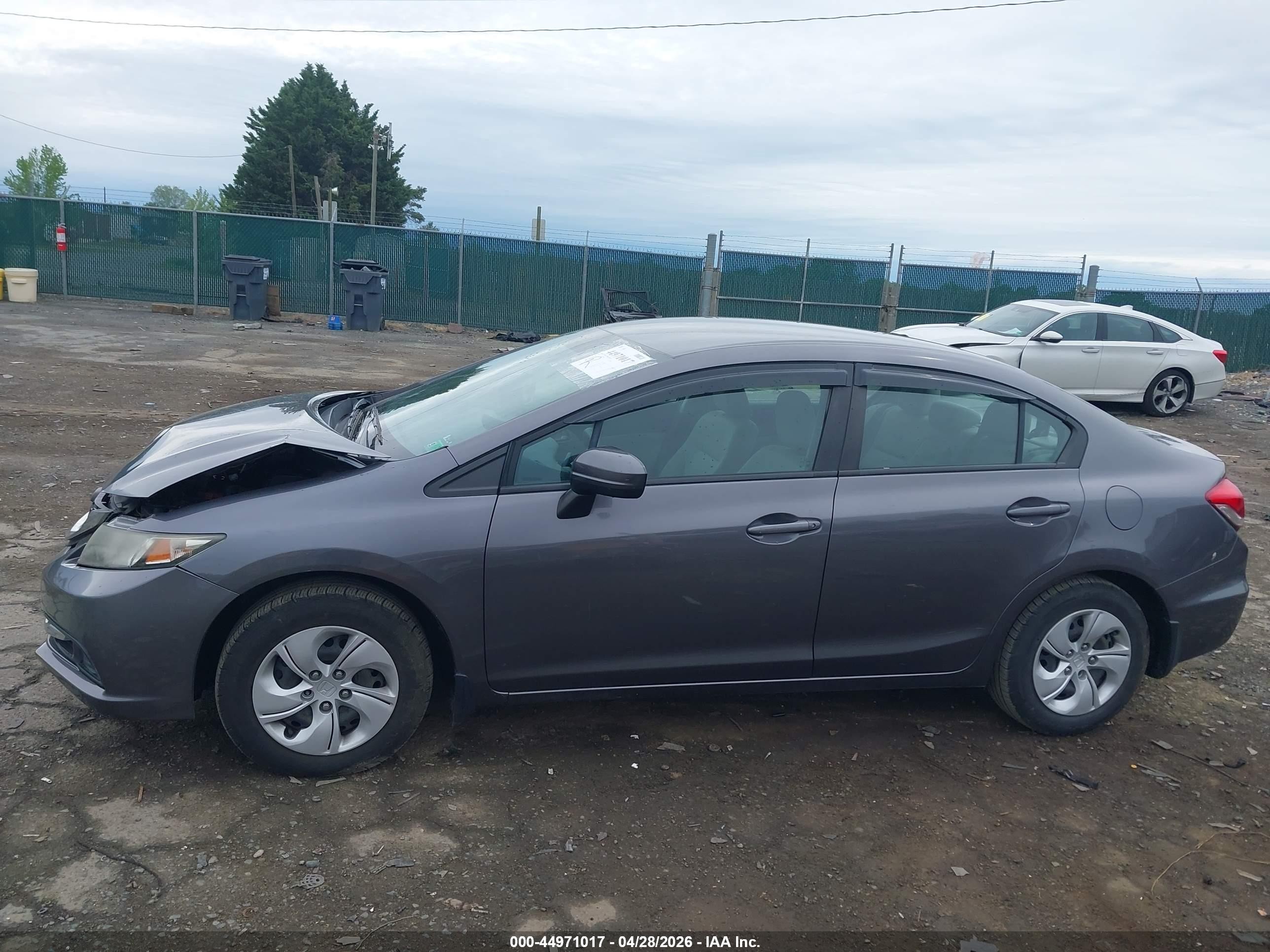 2015 Honda Civic Lx Gray vin: 19XFB2F52FE016977