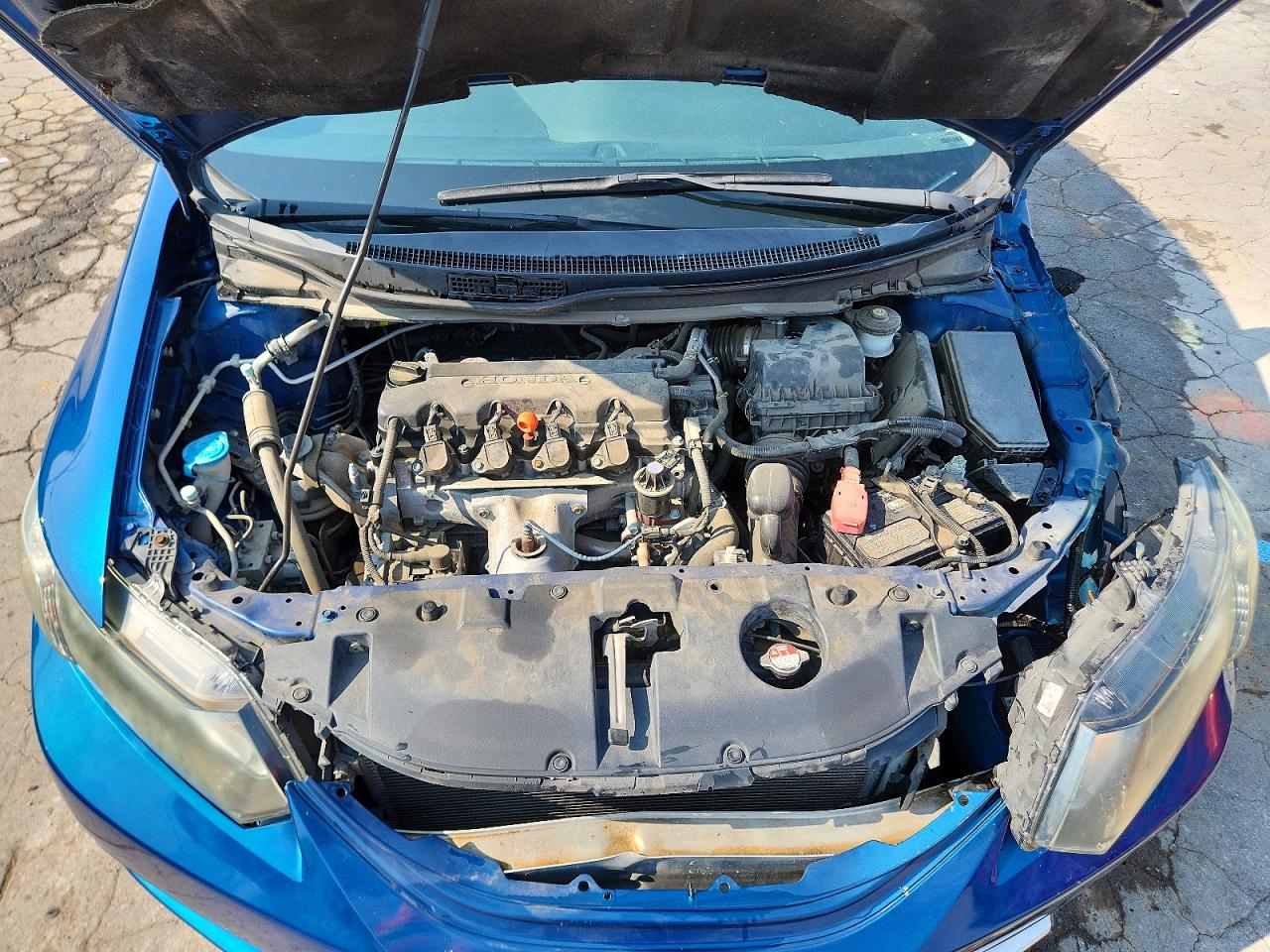 2015 Honda Civic Lx Blue vin: 19XFB2F52FE018230