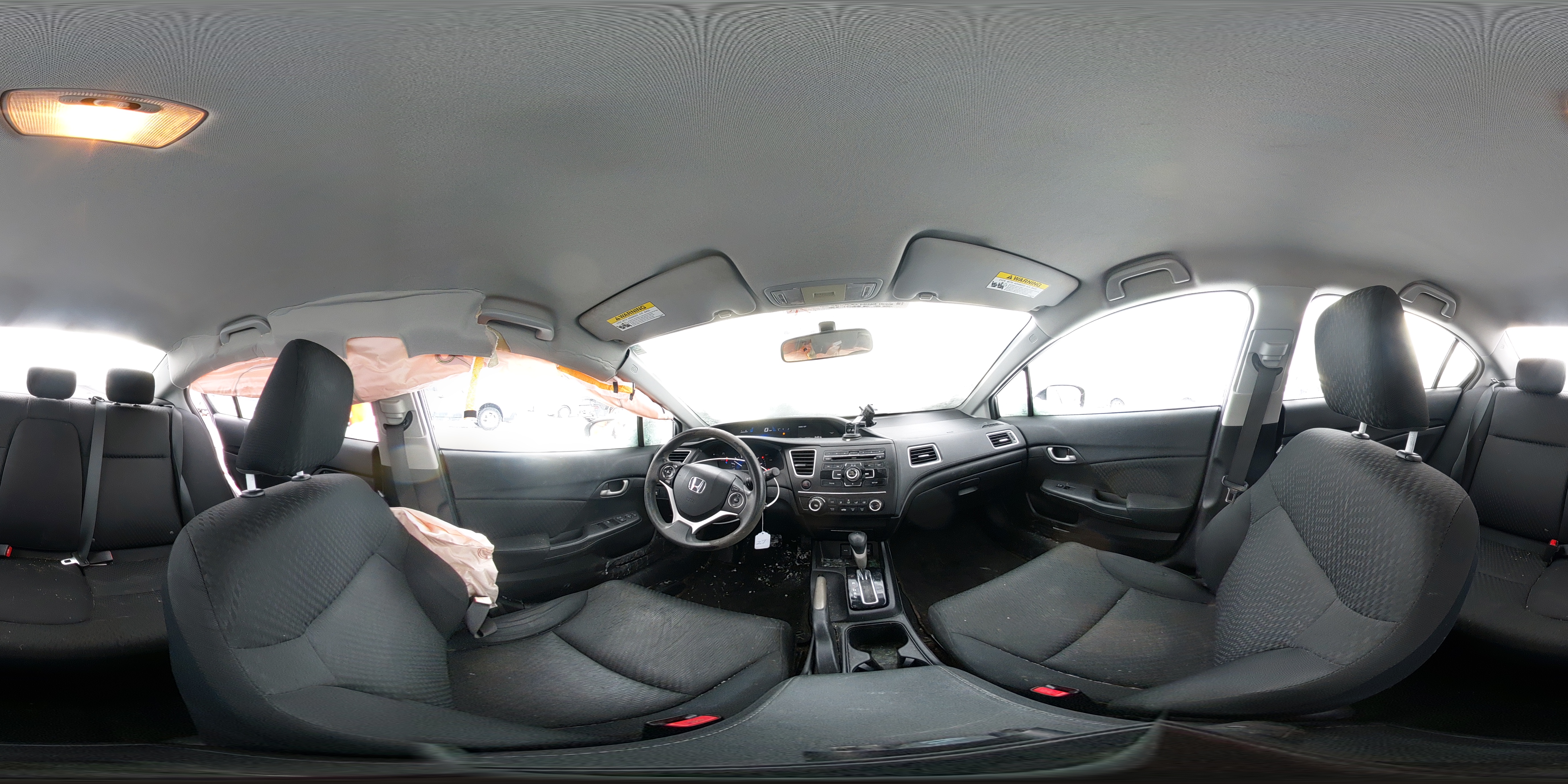 2015 Honda Civic Lx Gray vin: 19XFB2F52FE026022