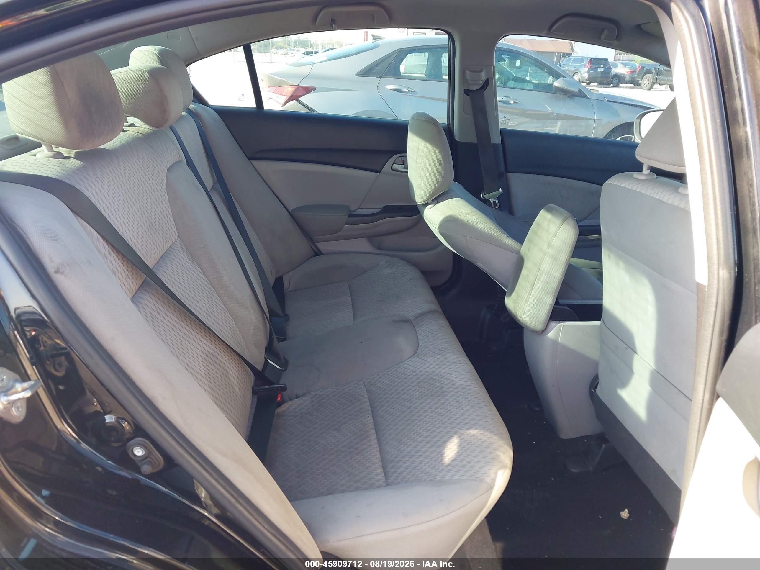 2015 Honda Civic Lx Black vin: 19XFB2F52FE037635
