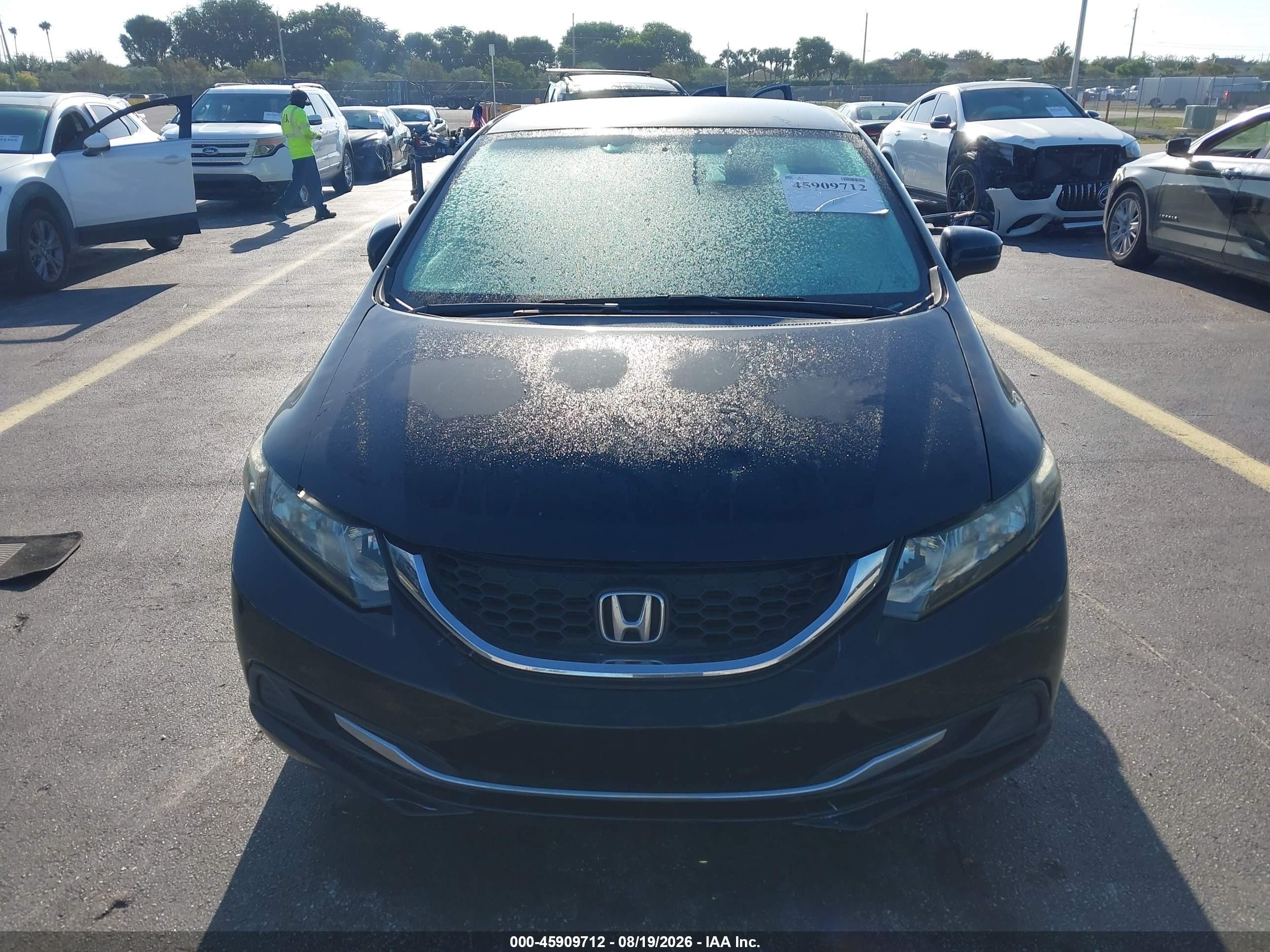 2015 Honda Civic Lx Black vin: 19XFB2F52FE037635