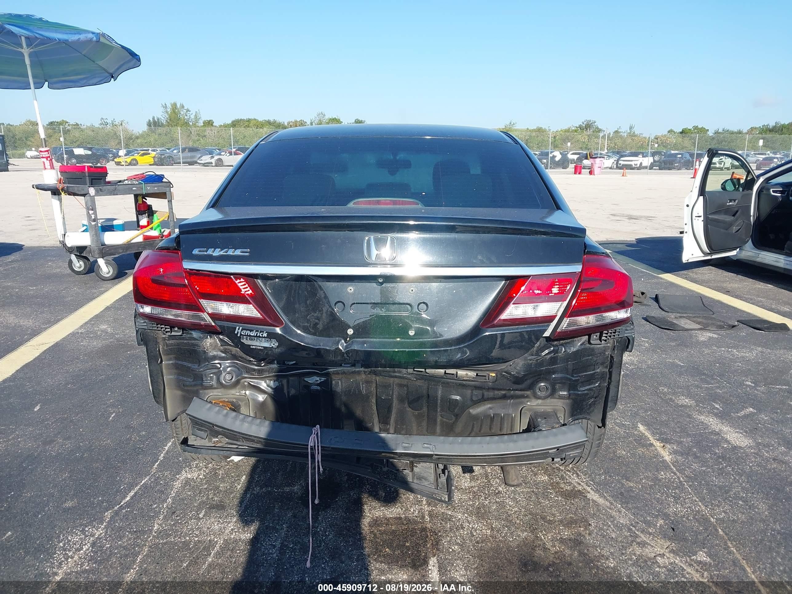 2015 Honda Civic Lx Black vin: 19XFB2F52FE037635