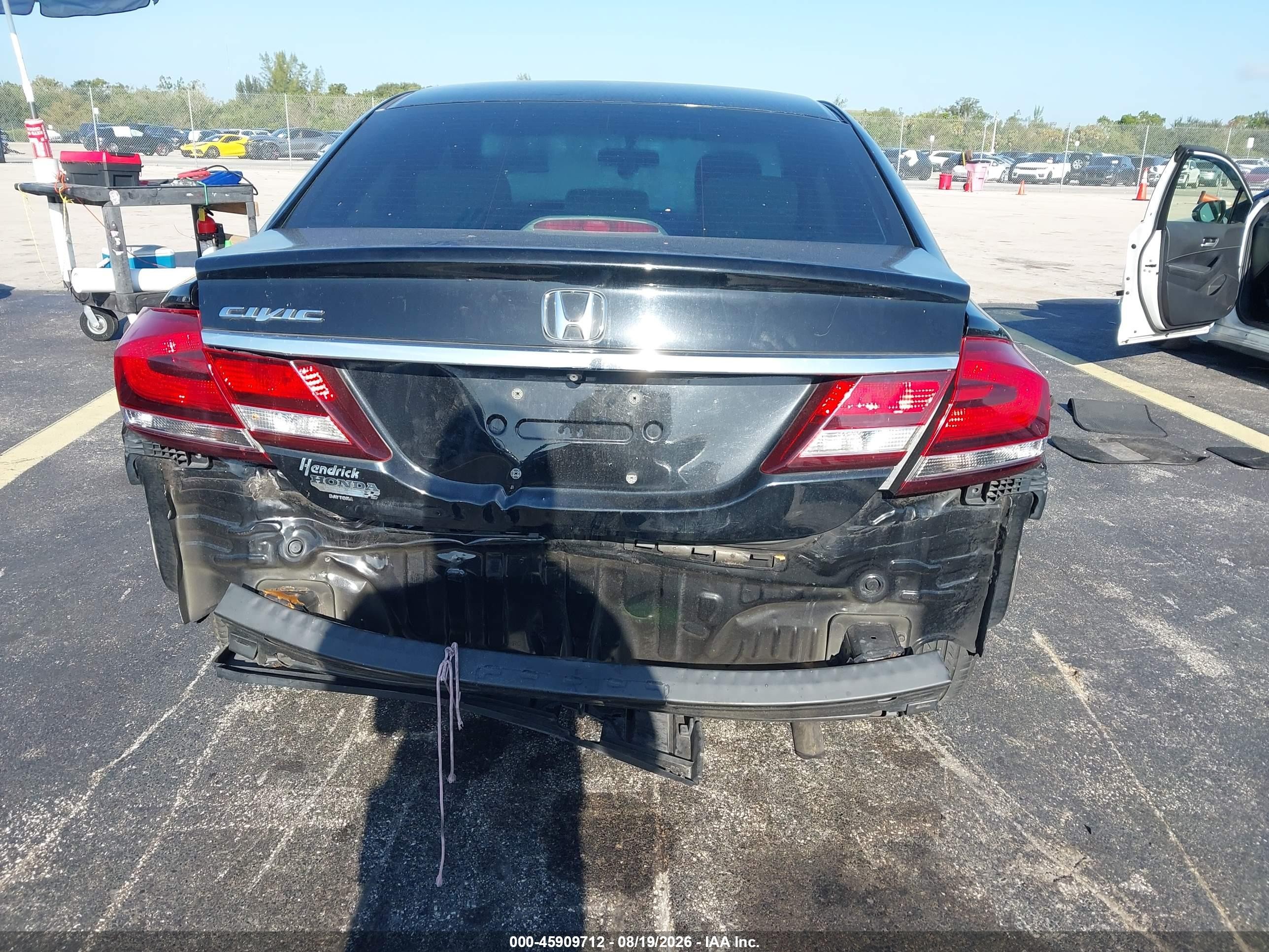 2015 Honda Civic Lx Black vin: 19XFB2F52FE037635