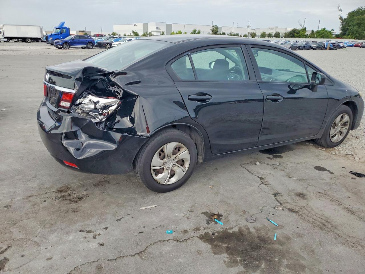 2015 Honda Civic Lx Black vin: 19XFB2F52FE037795
