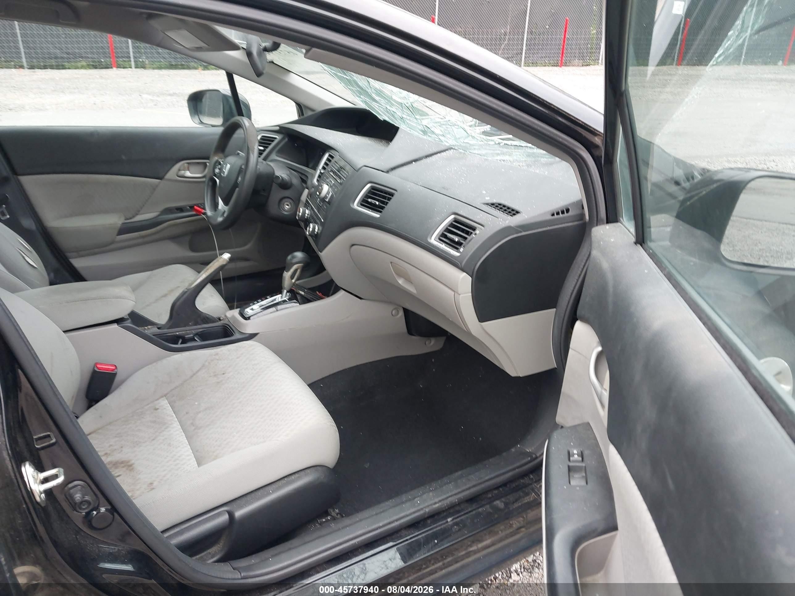 2015 Honda Civic Lx Black vin: 19XFB2F52FE041457