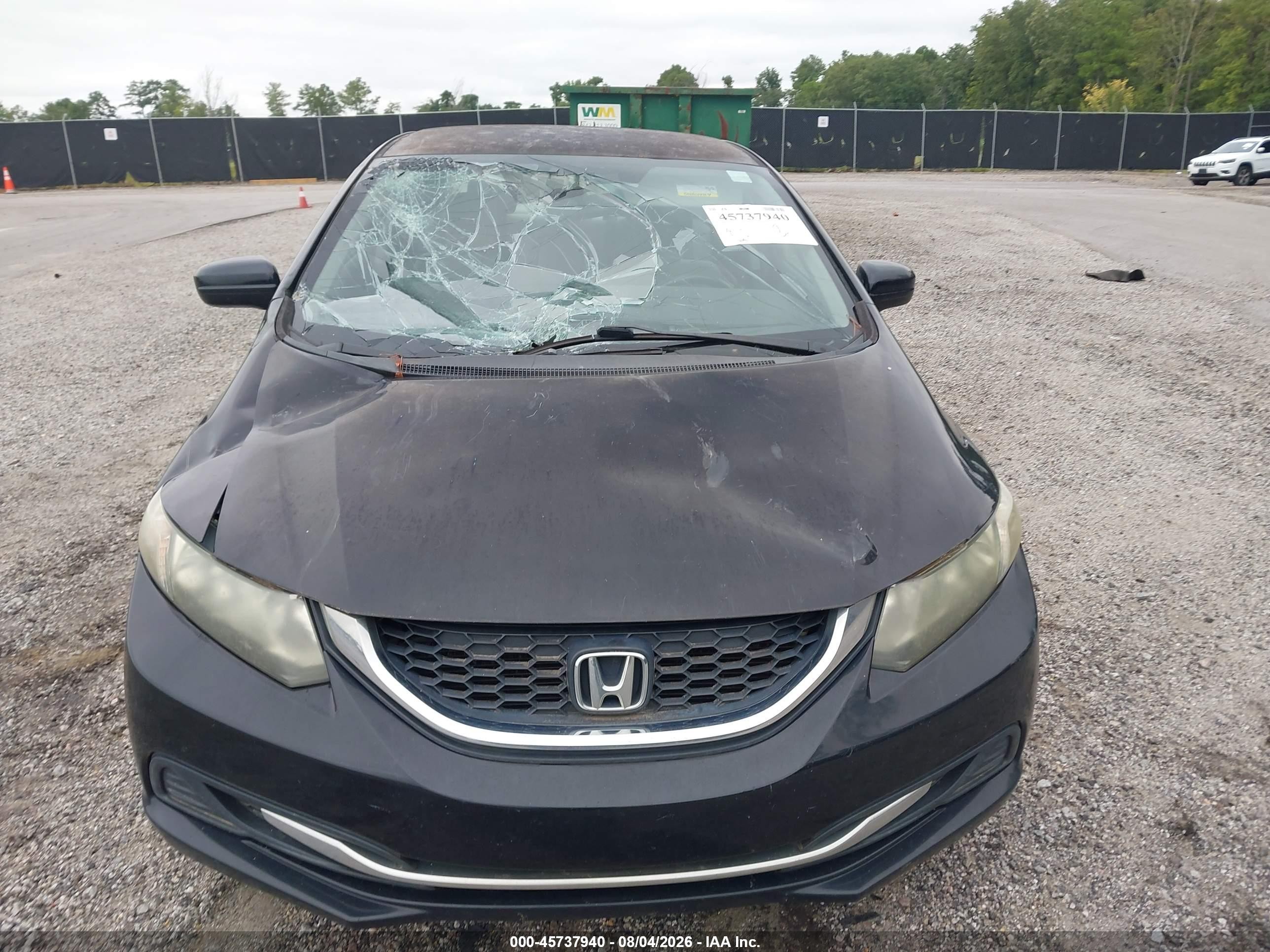 2015 Honda Civic Lx Black vin: 19XFB2F52FE041457