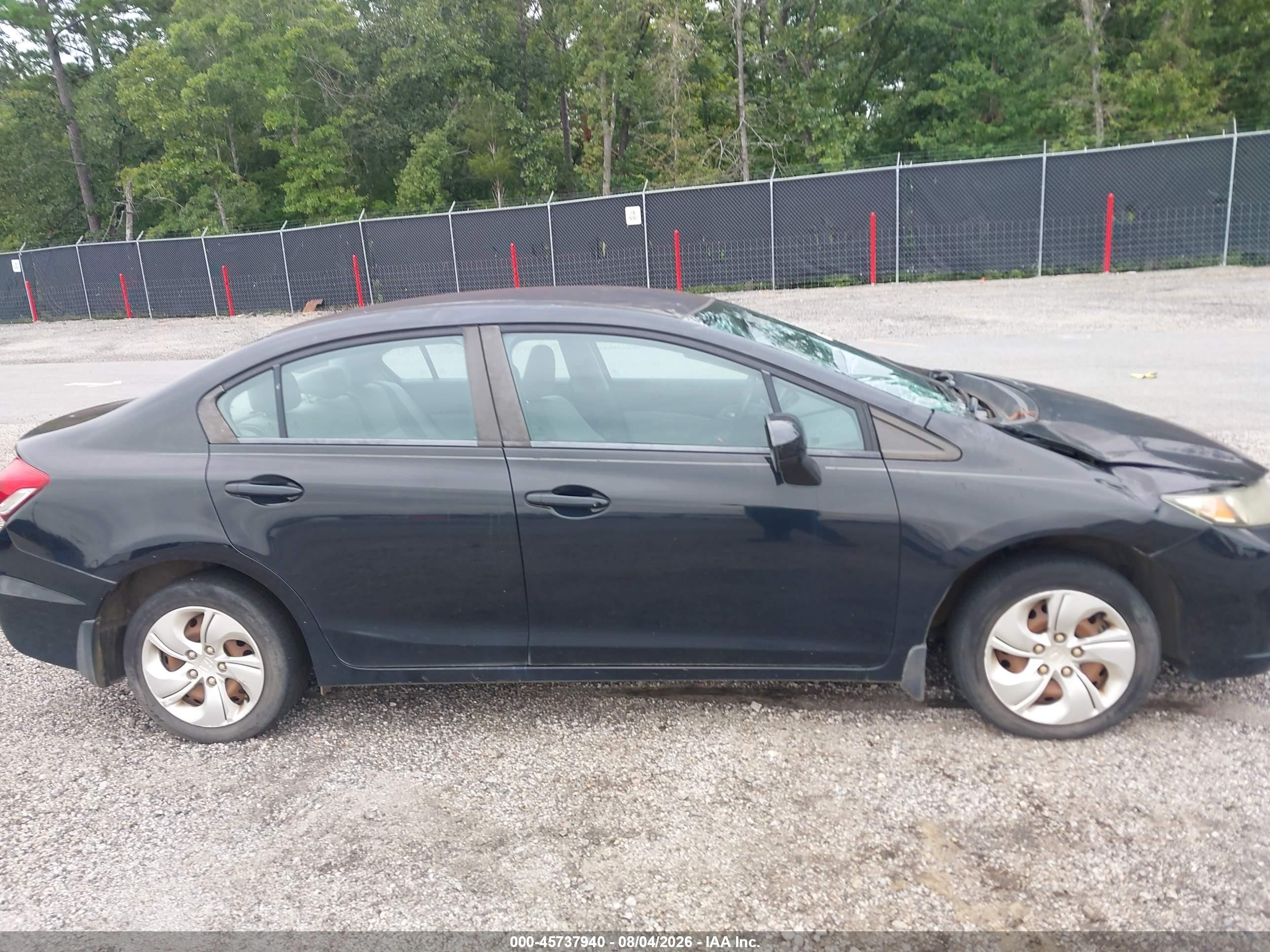 2015 Honda Civic Lx Black vin: 19XFB2F52FE041457