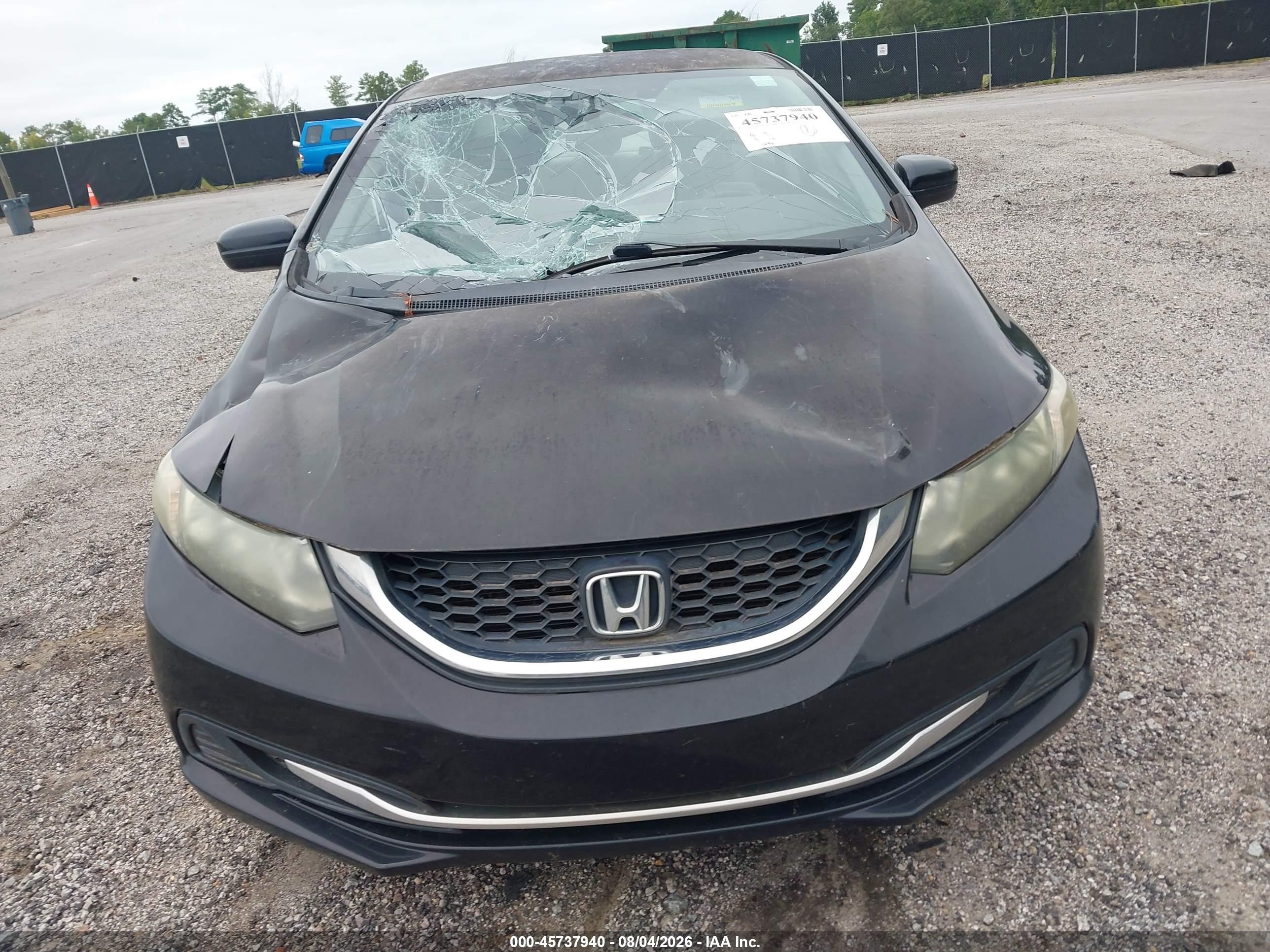 2015 Honda Civic Lx Black vin: 19XFB2F52FE041457