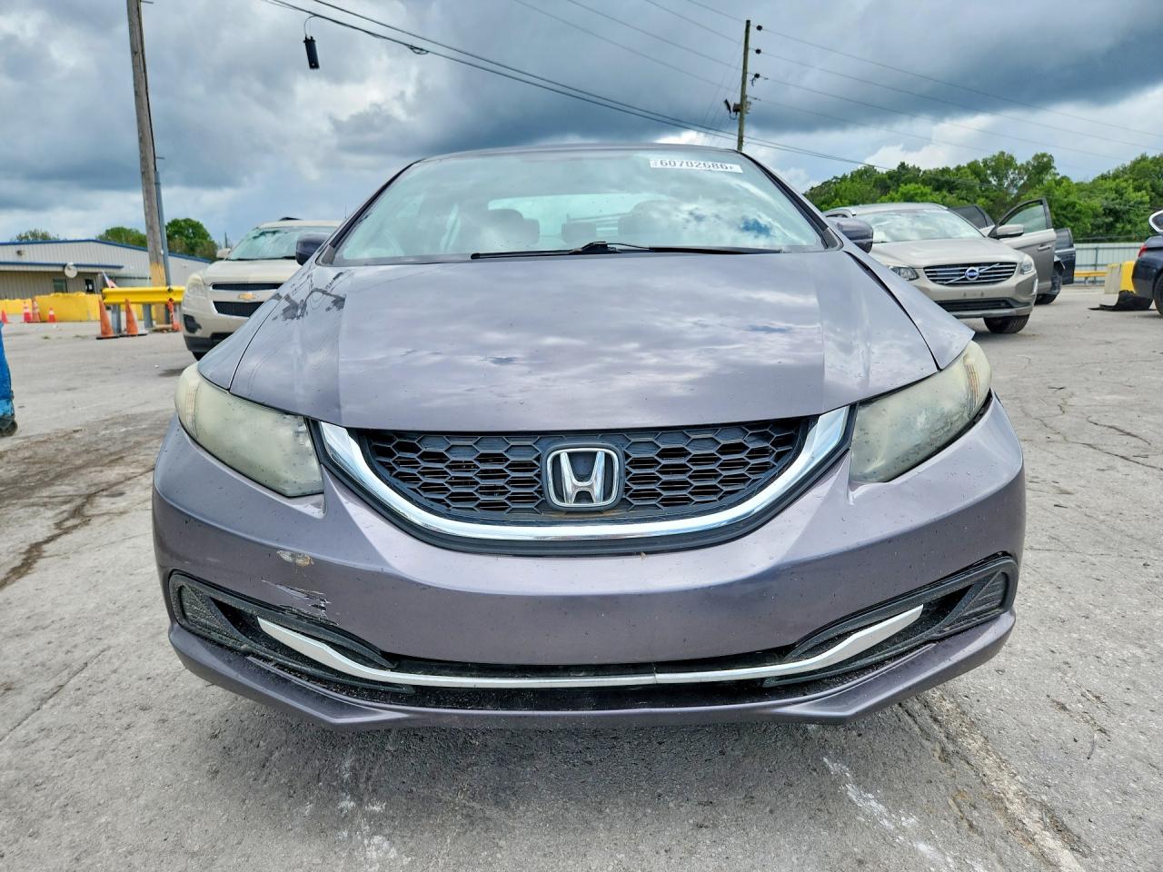 2015 Honda Civic Lx Gray vin: 19XFB2F52FE042639