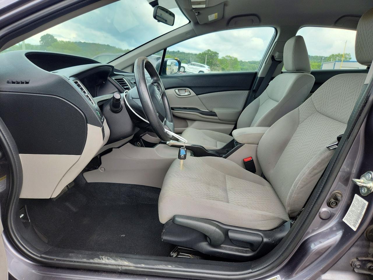 2015 Honda Civic Lx Gray vin: 19XFB2F52FE042639