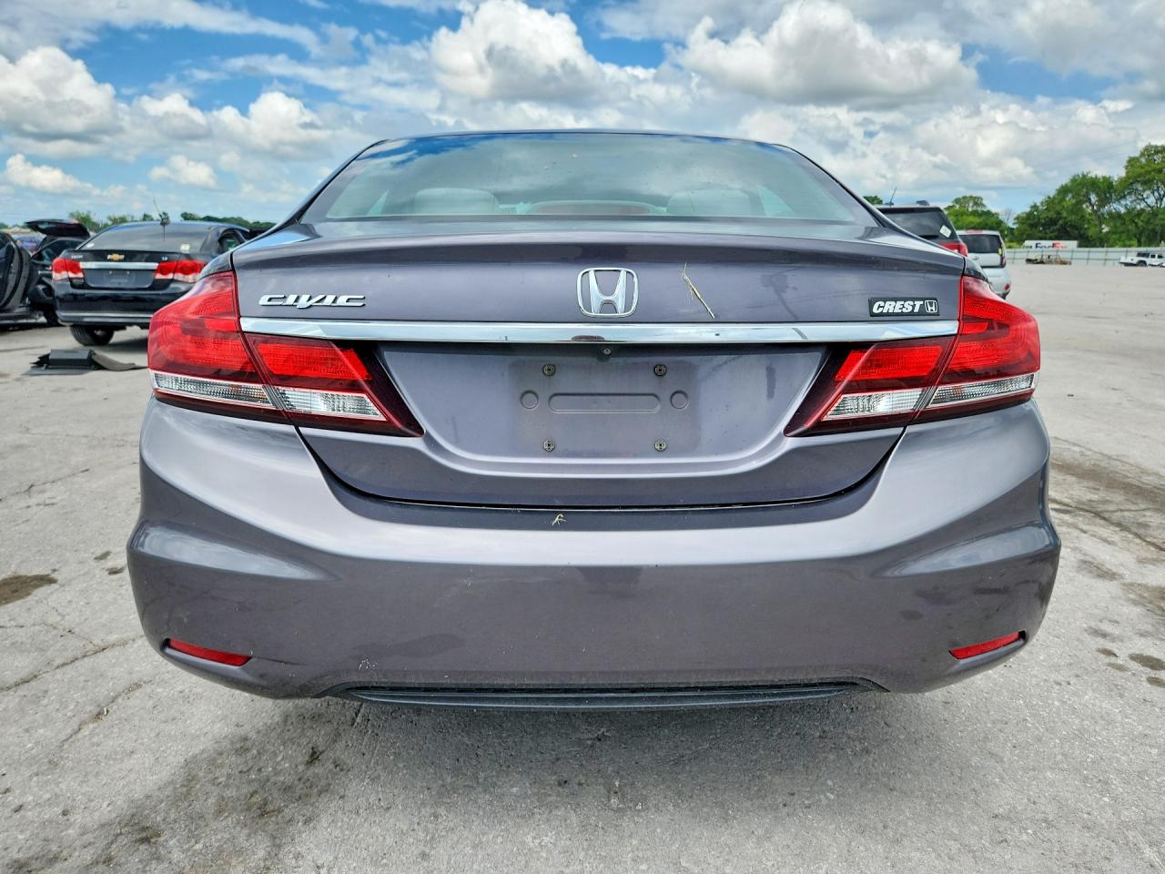 2015 Honda Civic Lx Gray vin: 19XFB2F52FE042639