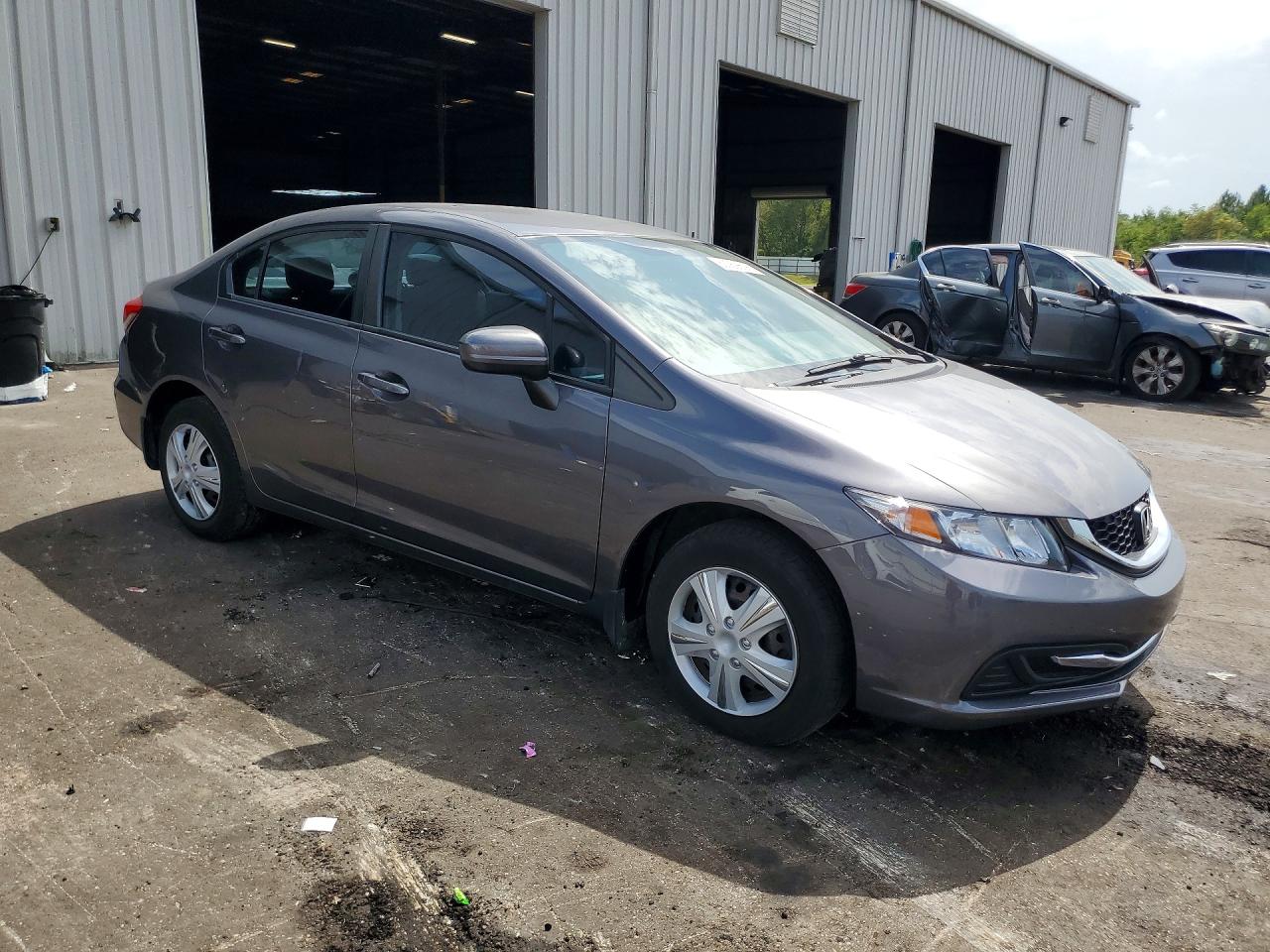 2015 Honda Civic Lx Gray vin: 19XFB2F52FE043063