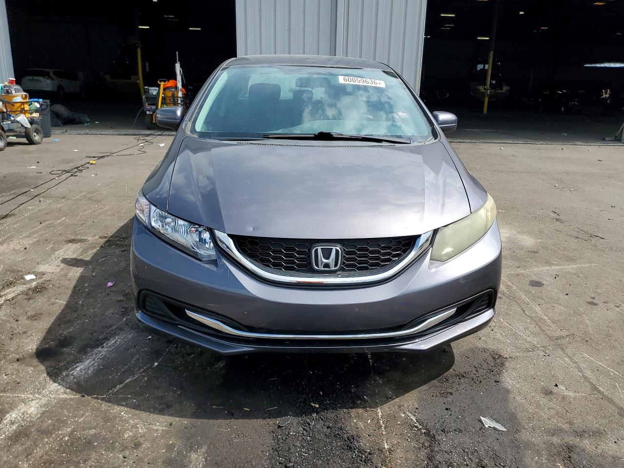 2015 Honda Civic Lx Gray vin: 19XFB2F52FE043063