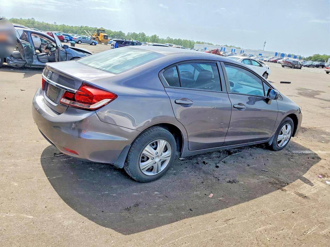 2015 Honda Civic Lx Gray vin: 19XFB2F52FE043063