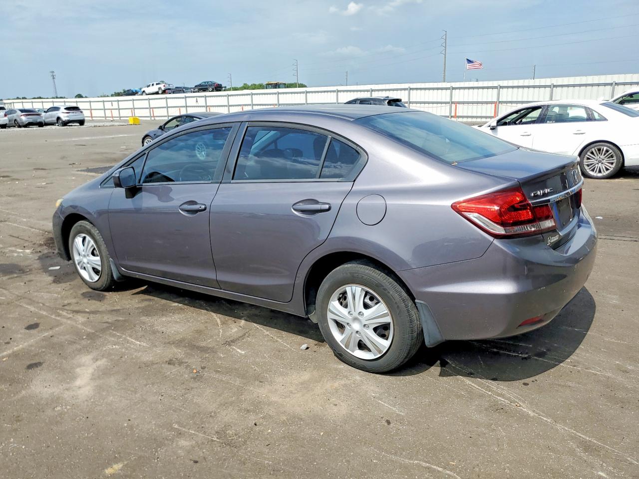 2015 Honda Civic Lx Gray vin: 19XFB2F52FE043063