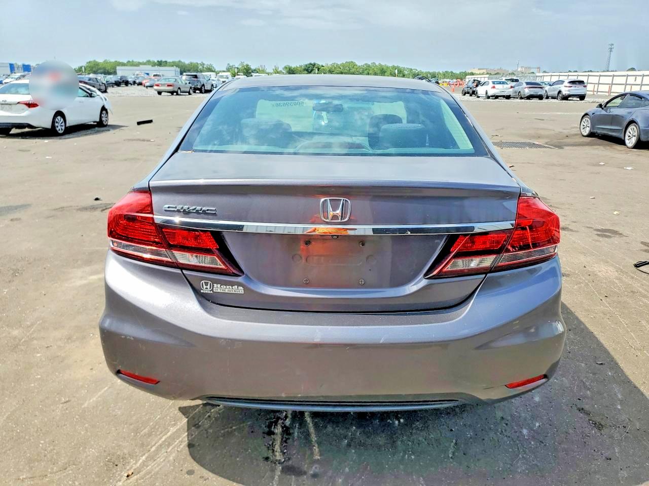 2015 Honda Civic Lx Gray vin: 19XFB2F52FE043063
