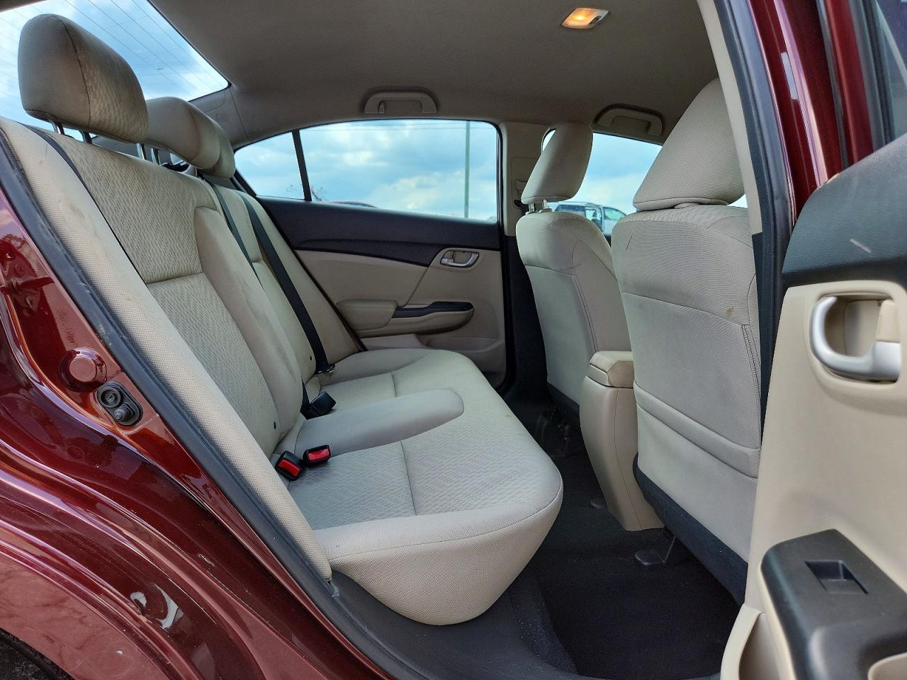 2015 Honda Civic Lx Burgundy vin: 19XFB2F52FE059828