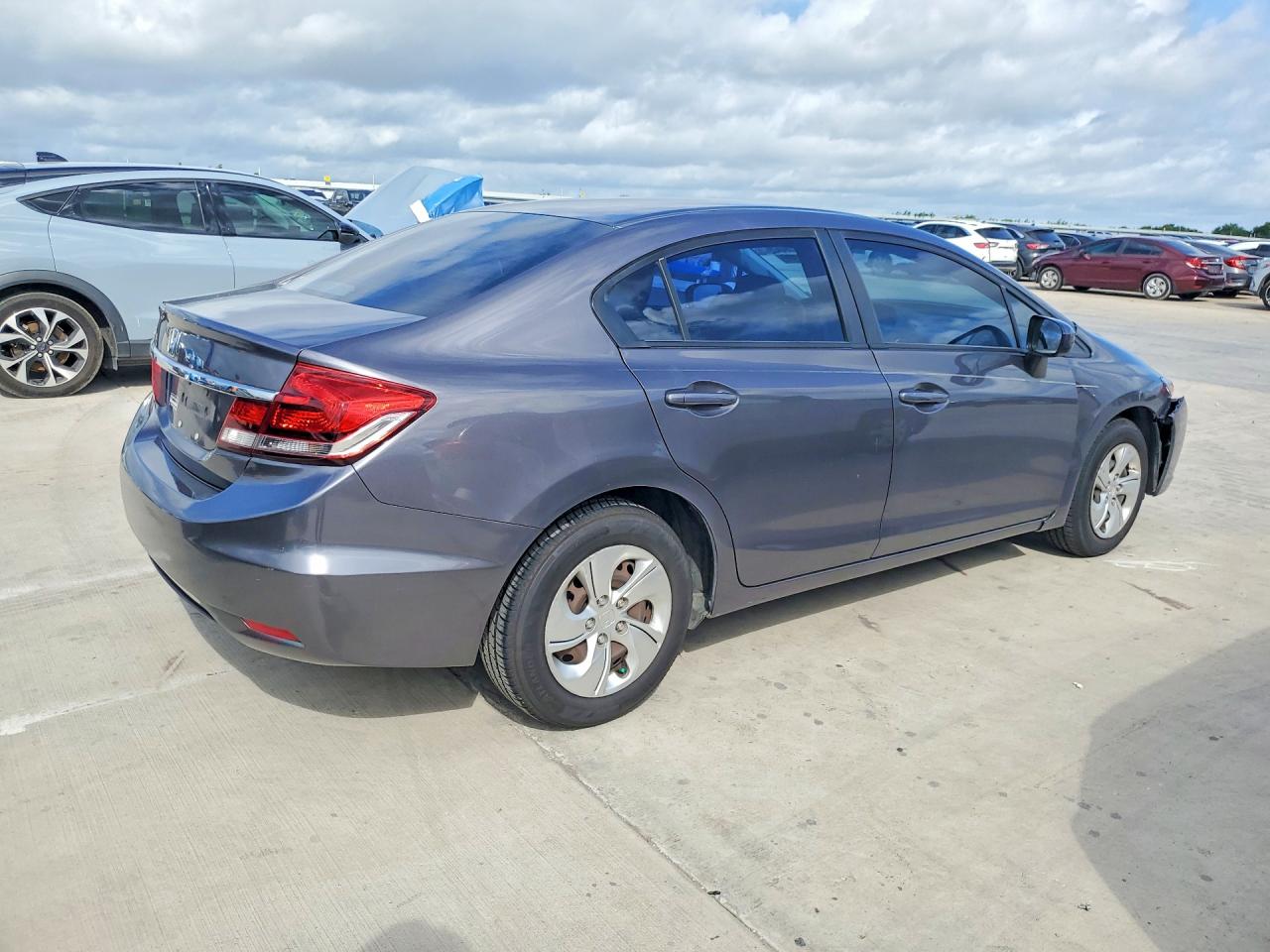 2015 Honda Civic Lx Серый vin: 19XFB2F52FE062096