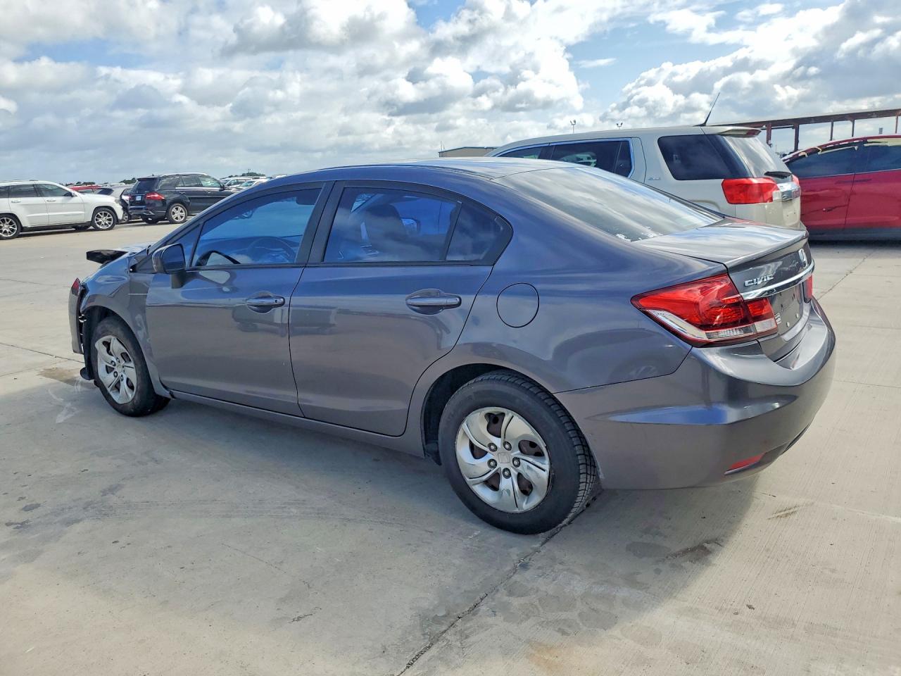 2015 Honda Civic Lx Серый vin: 19XFB2F52FE062096