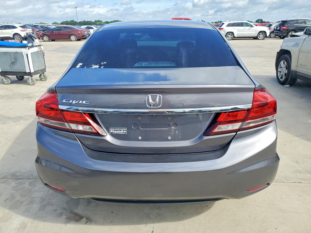 2015 Honda Civic Lx Серый vin: 19XFB2F52FE062096