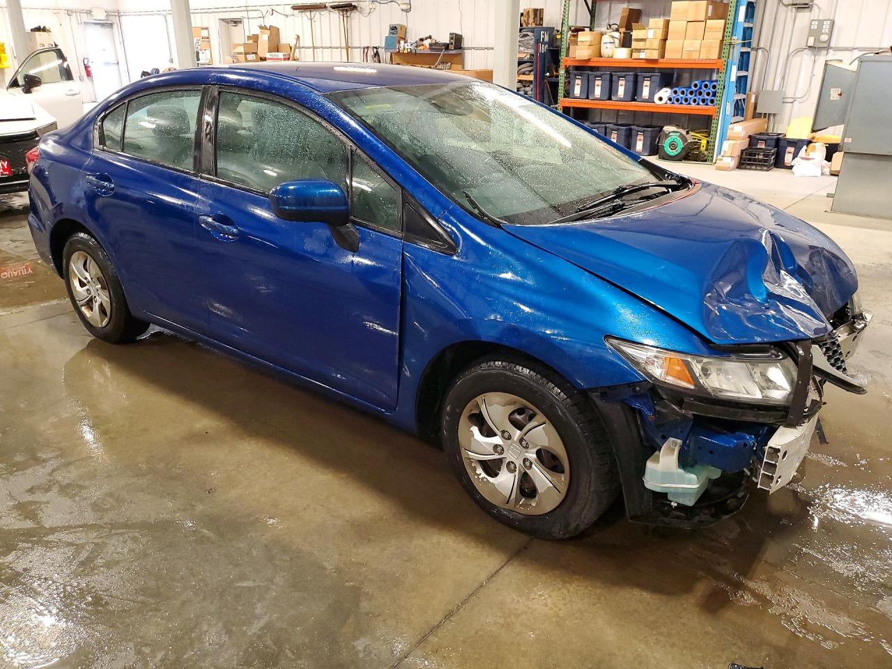 2015 Honda Civic Lx Blue vin: 19XFB2F52FE072269