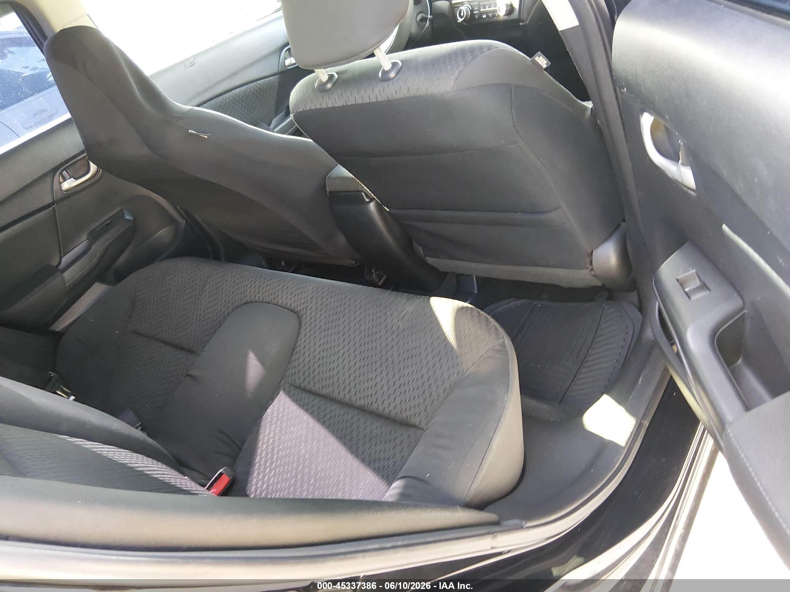 2015 Honda Civic Lx Black vin: 19XFB2F52FE079108