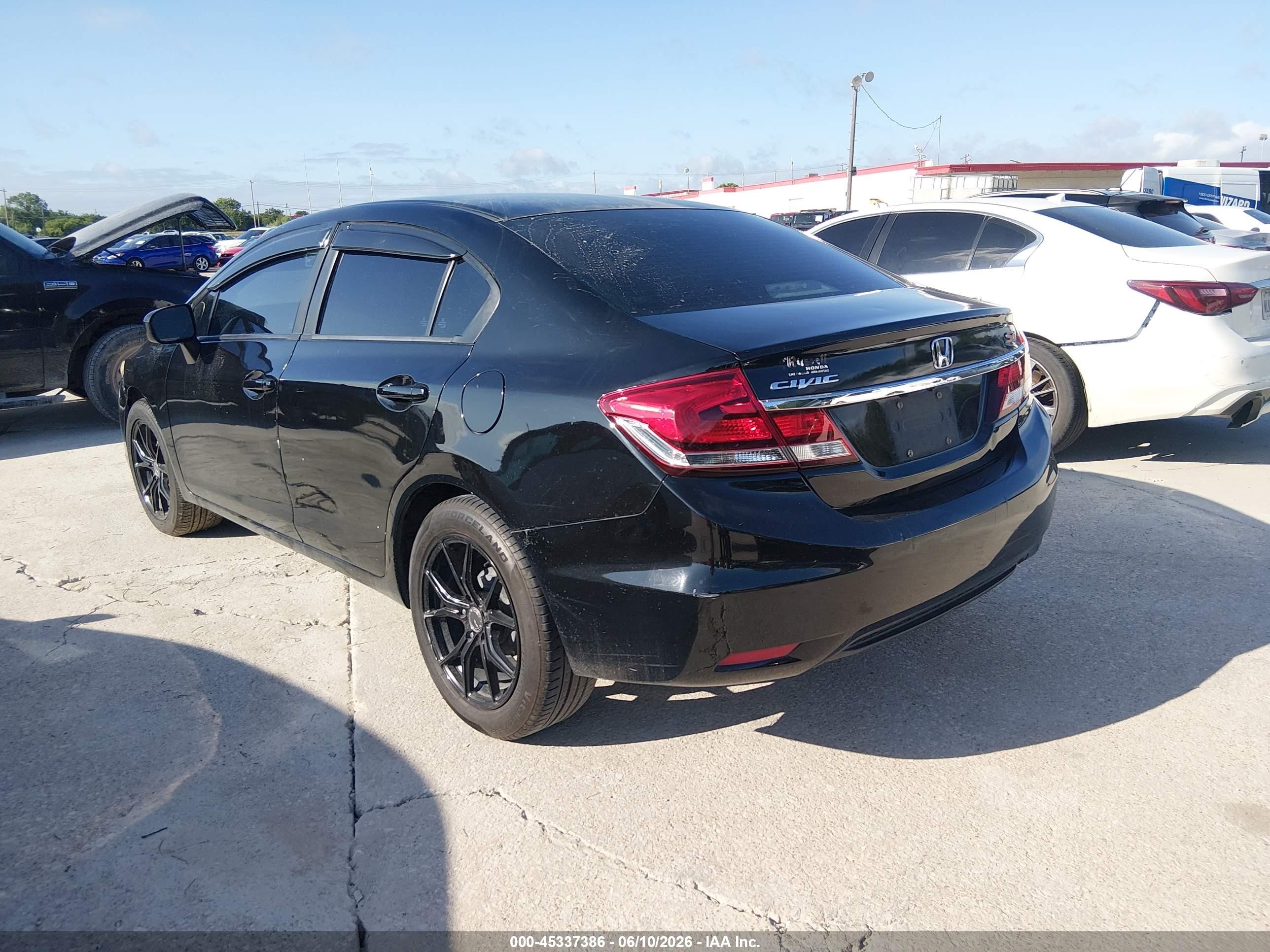 2015 Honda Civic Lx Black vin: 19XFB2F52FE079108