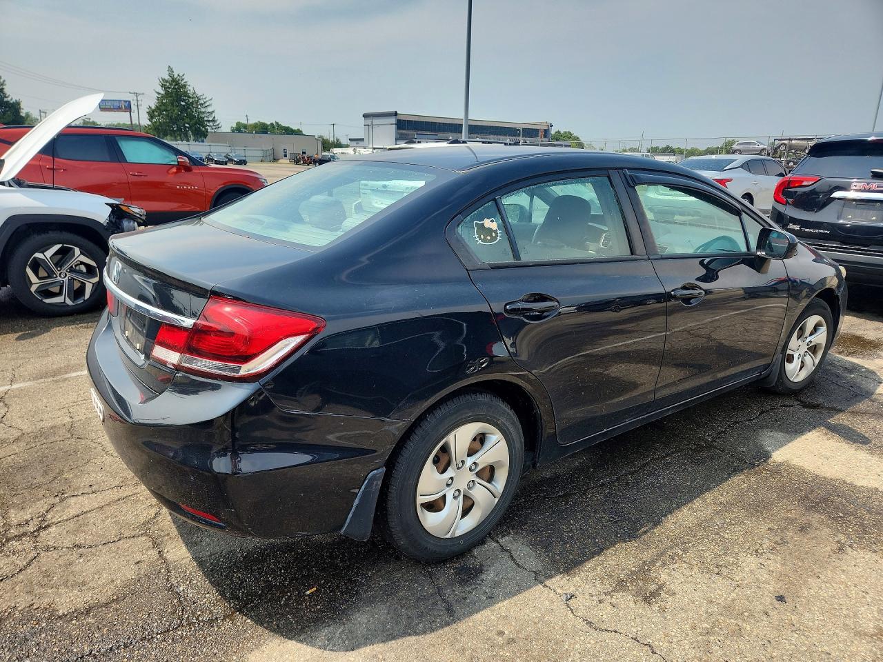 2015 Honda Civic Lx Black vin: 19XFB2F52FE079903