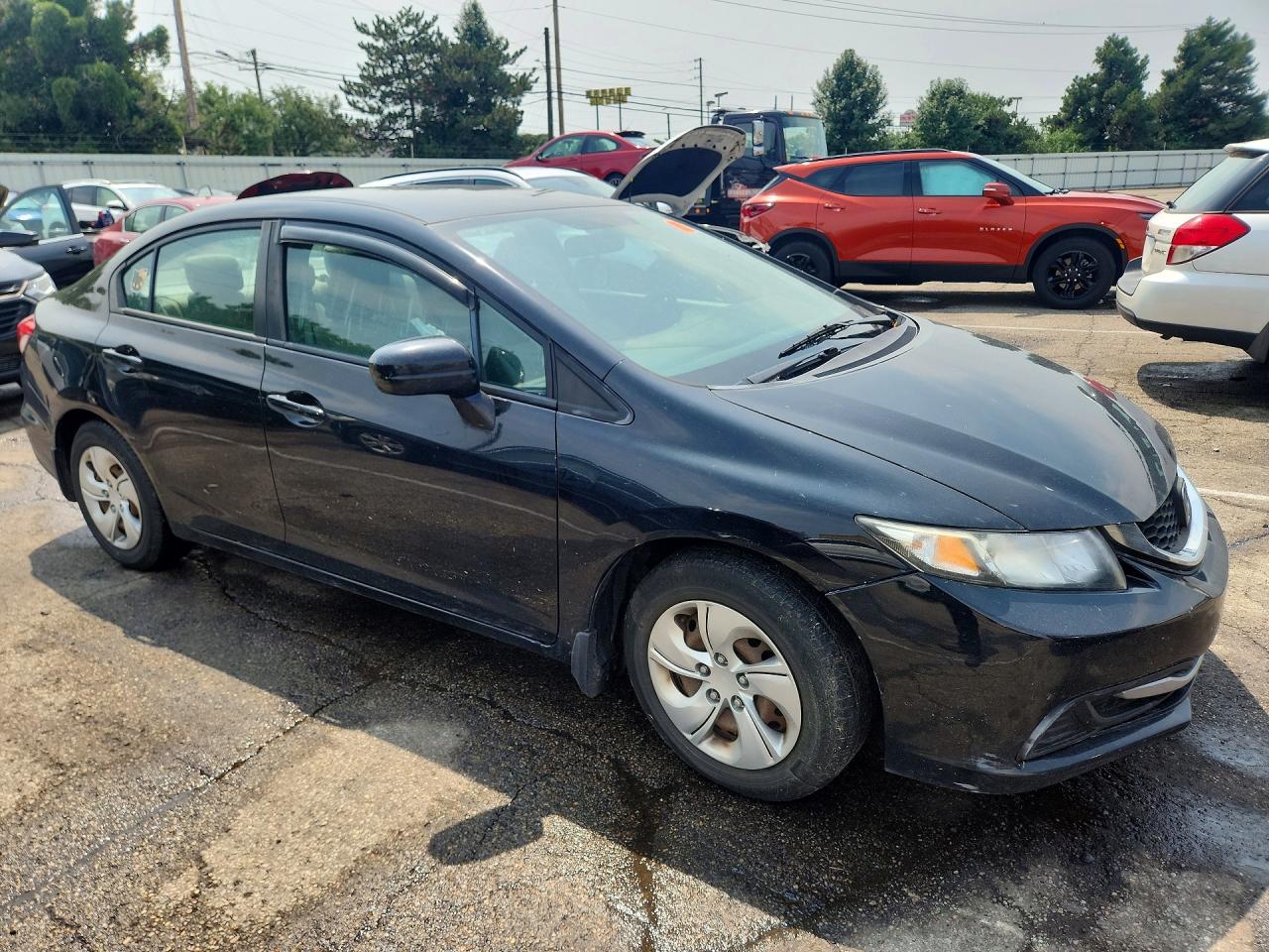 2015 Honda Civic Lx Black vin: 19XFB2F52FE079903